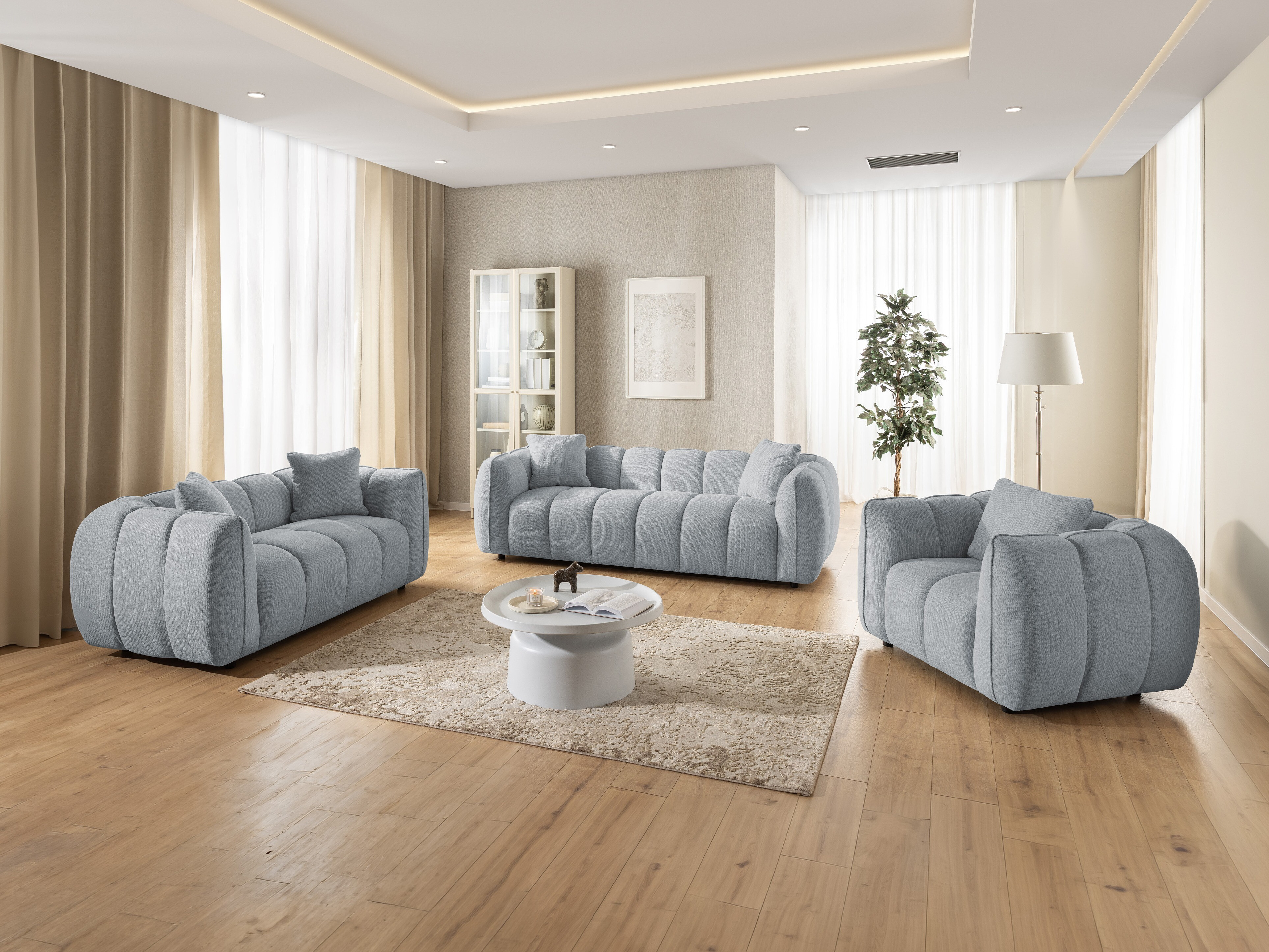 Set mobilier tapițat Rocklin 201 (Aragon 90)