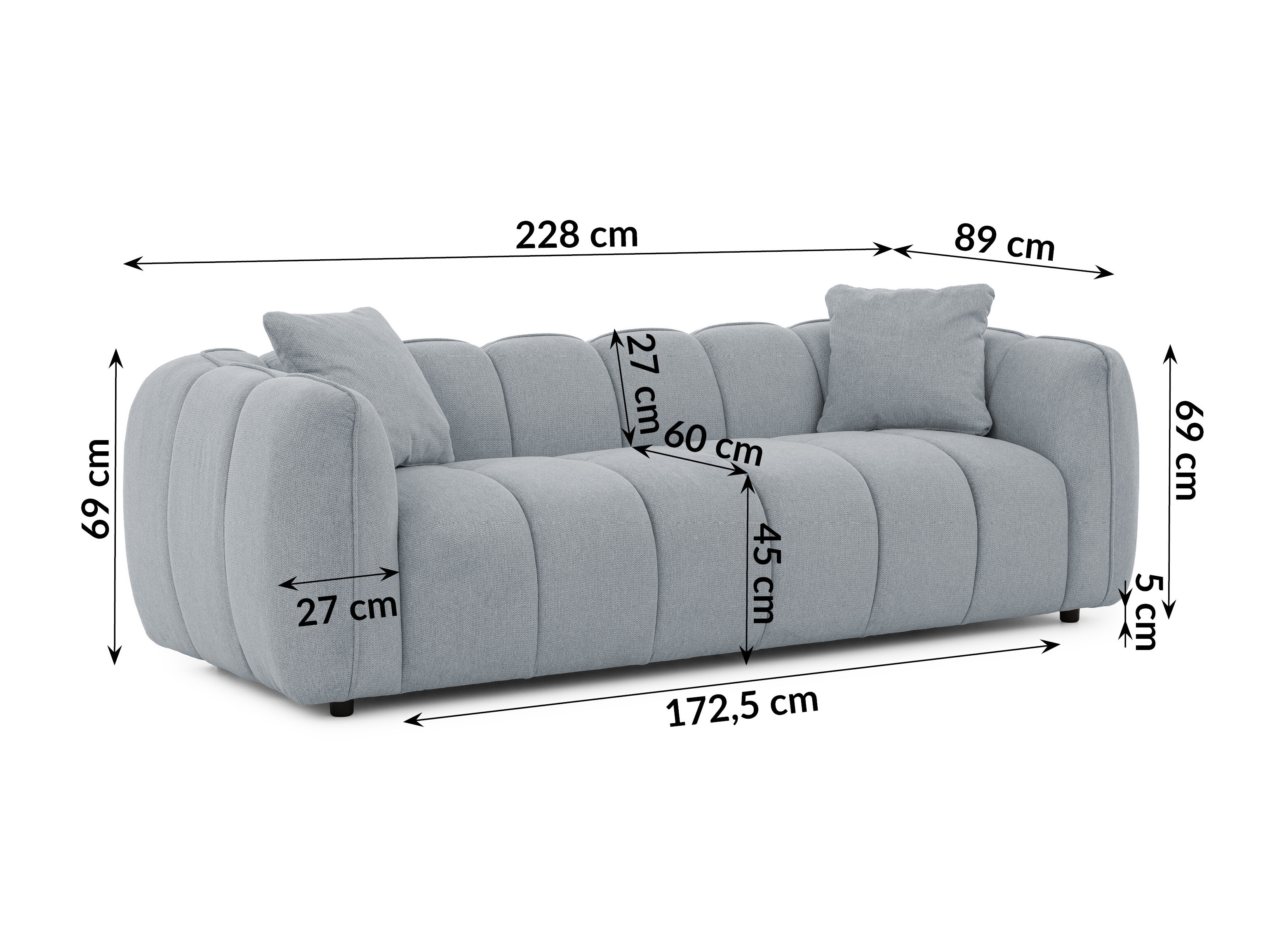 Set mobilier tapițat Rocklin 201 (Aragon 90)
