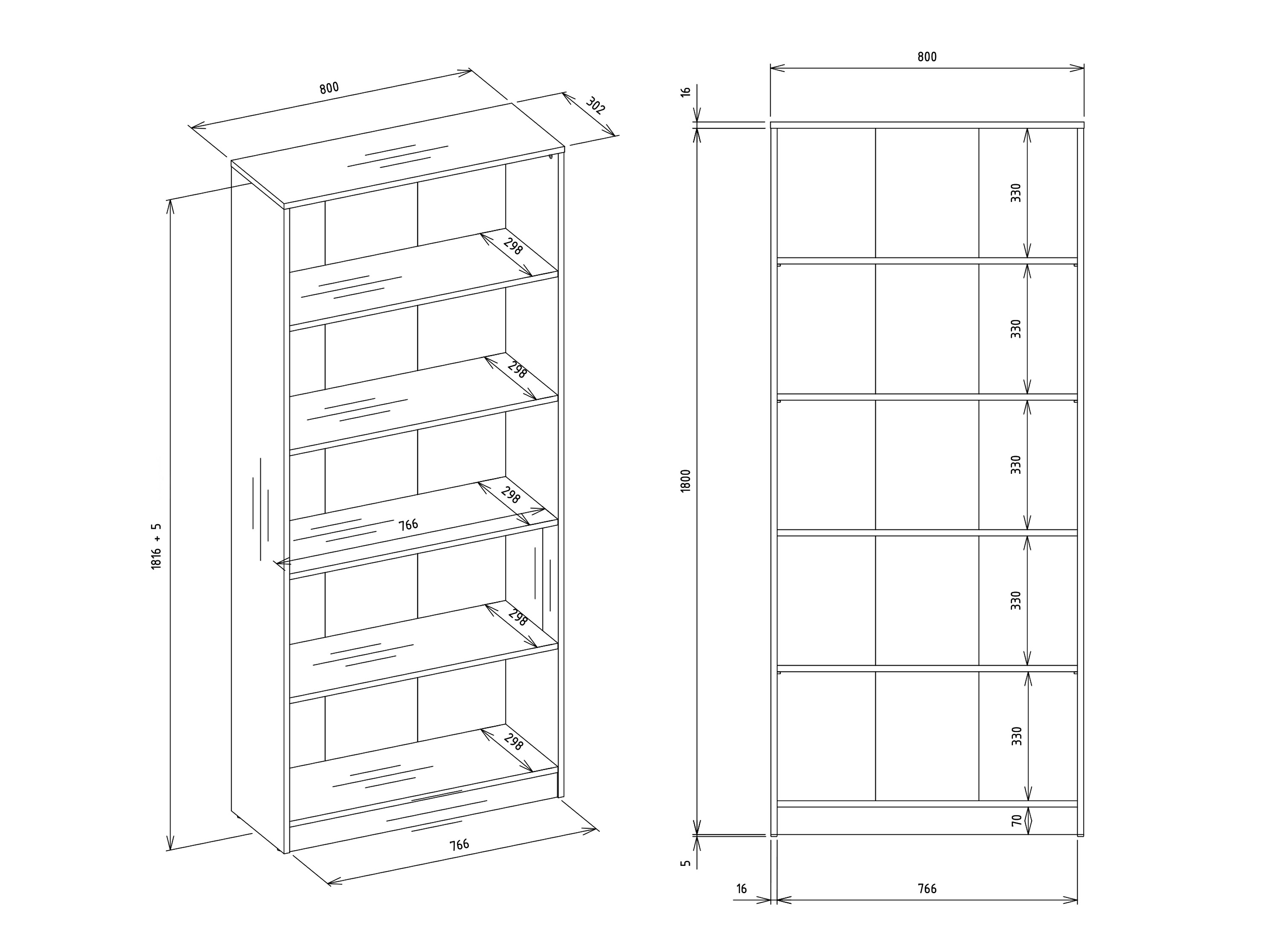 Raft Mandeville 253 (Negru)