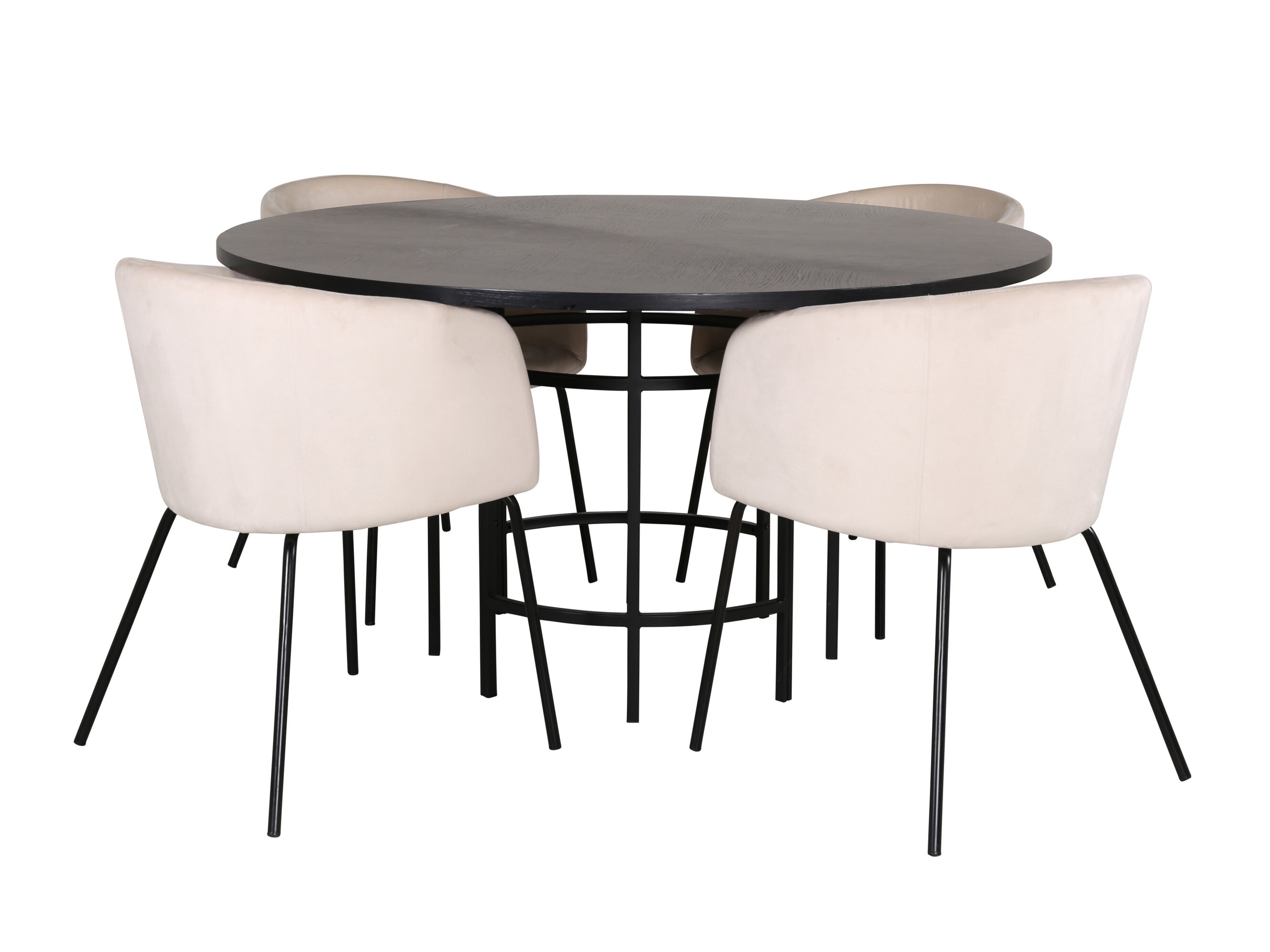 Set de mese Dallas 2381 (Negru + Crem)