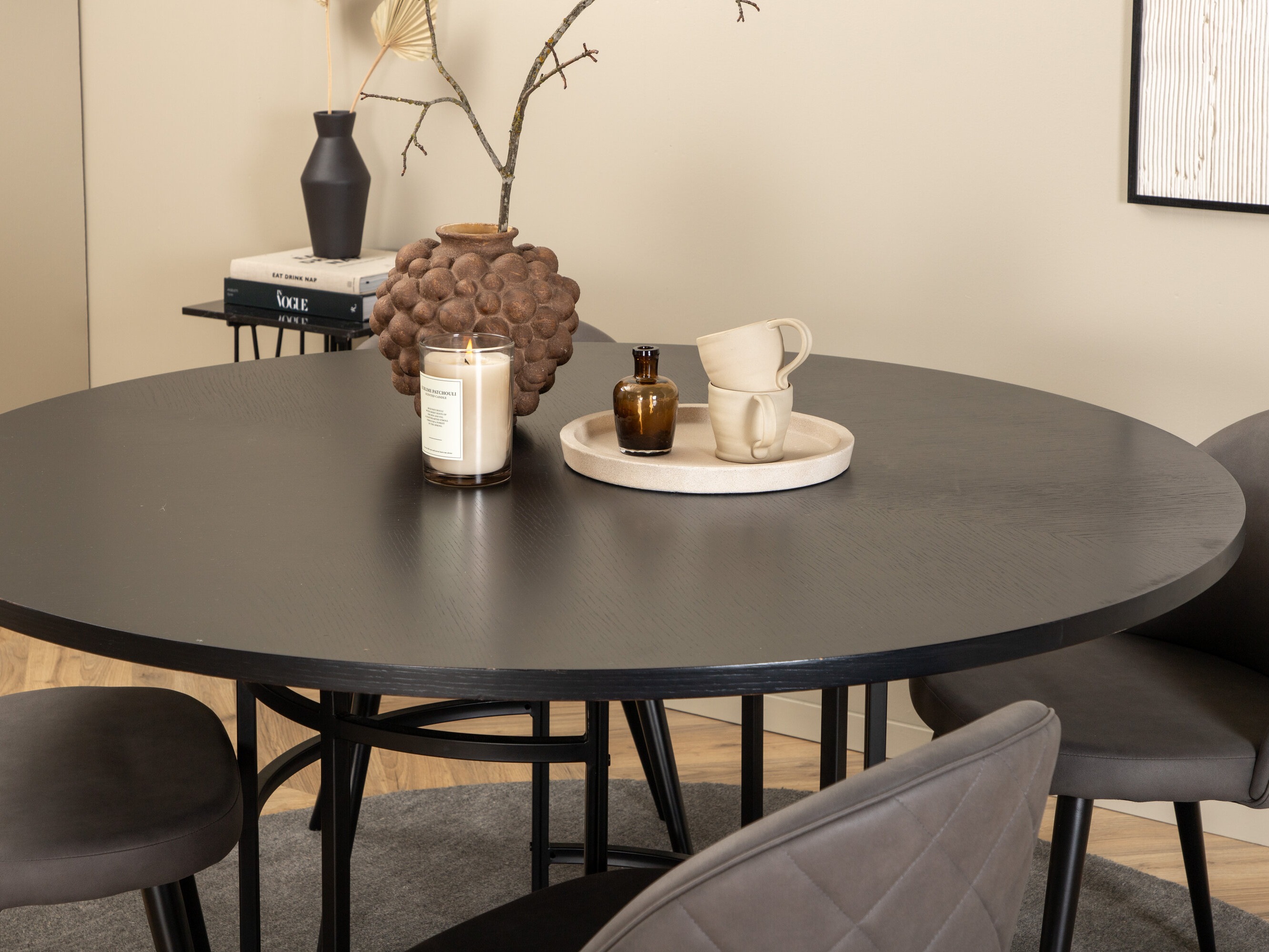 Set de mese Dallas 2386 (Negru + Gri)