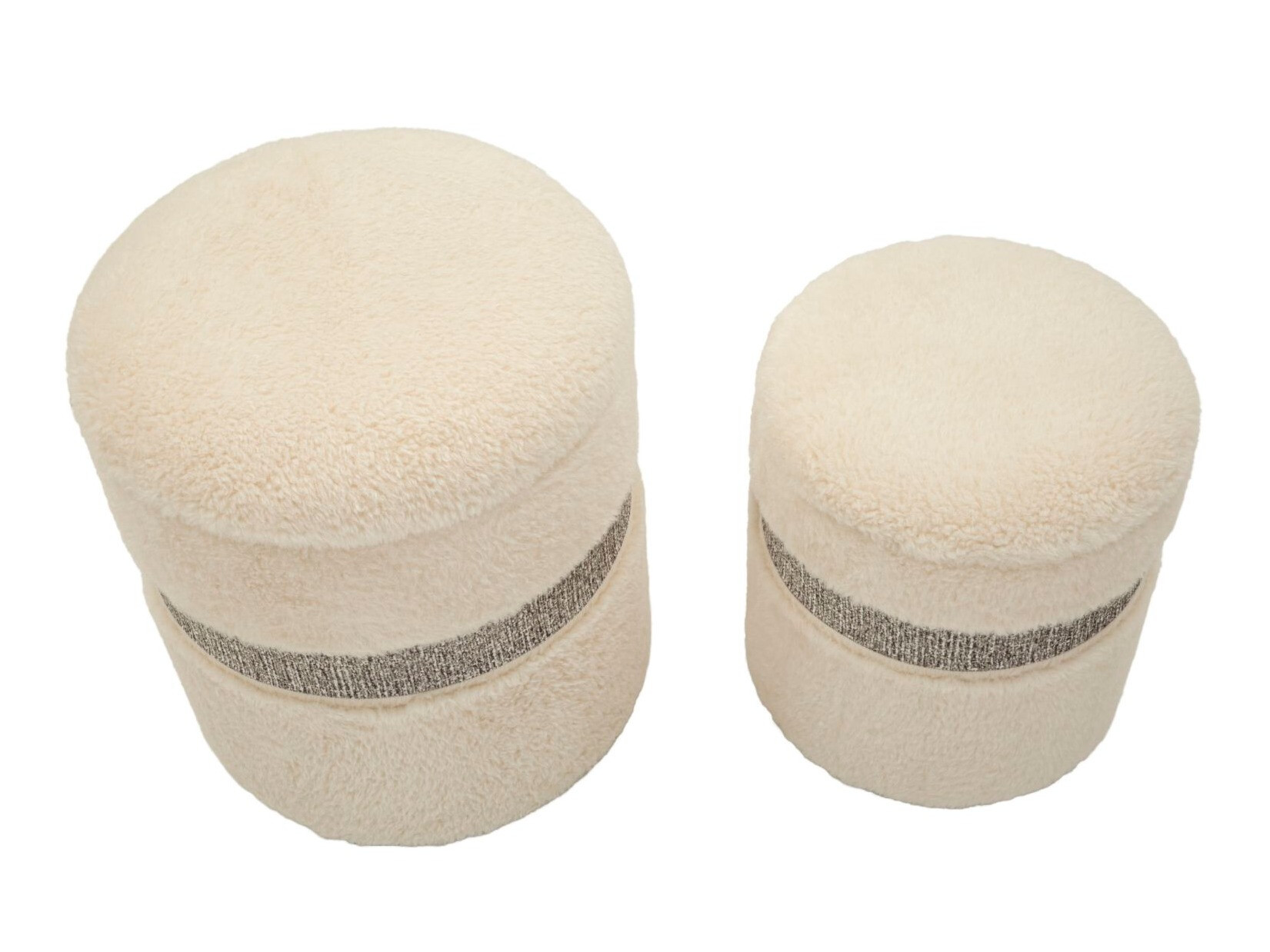 Set de tabureți tapițați Farmington 233 (Crem)