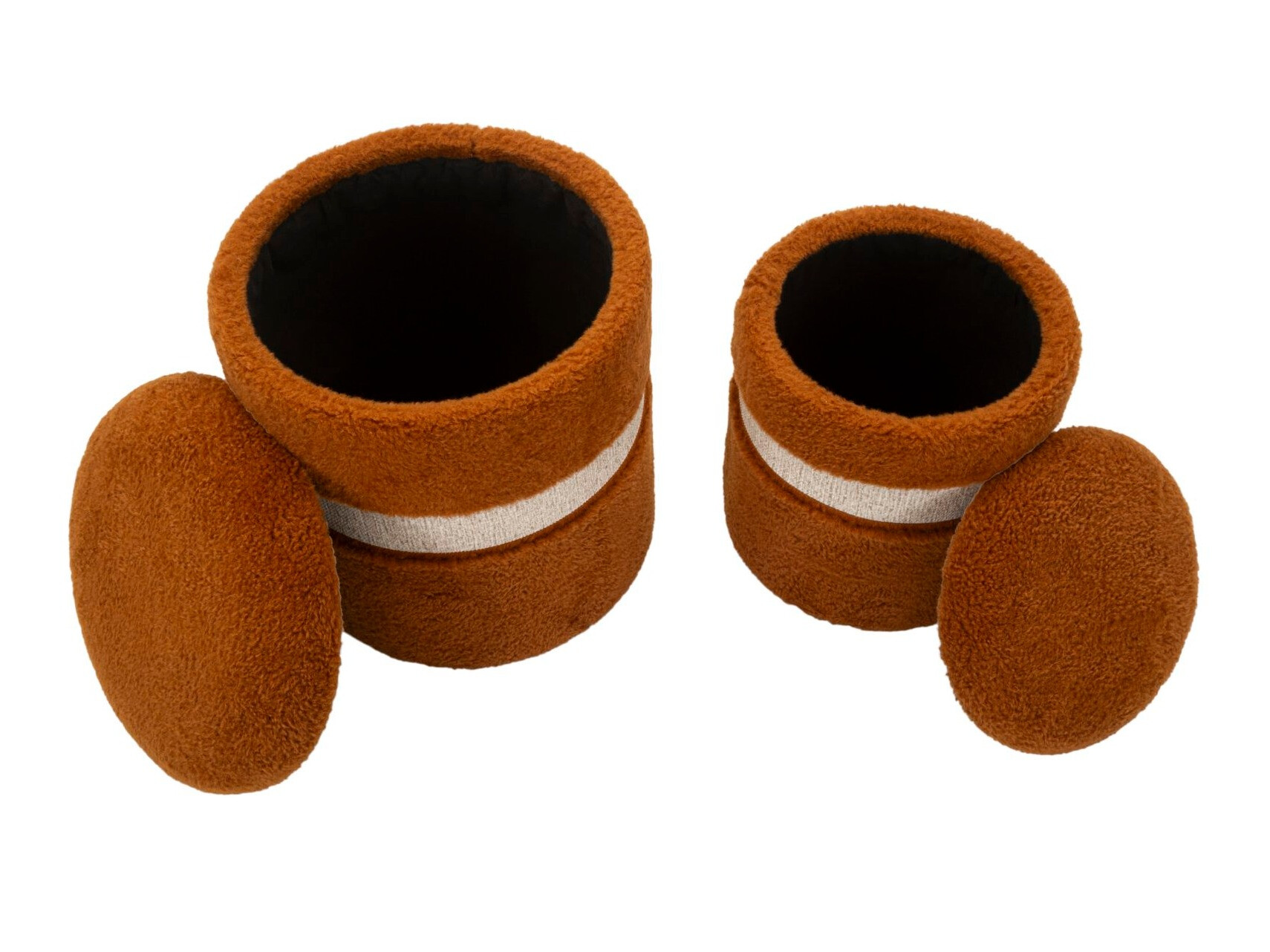 Set de tabureți tapițați Farmington 233 (Maro)