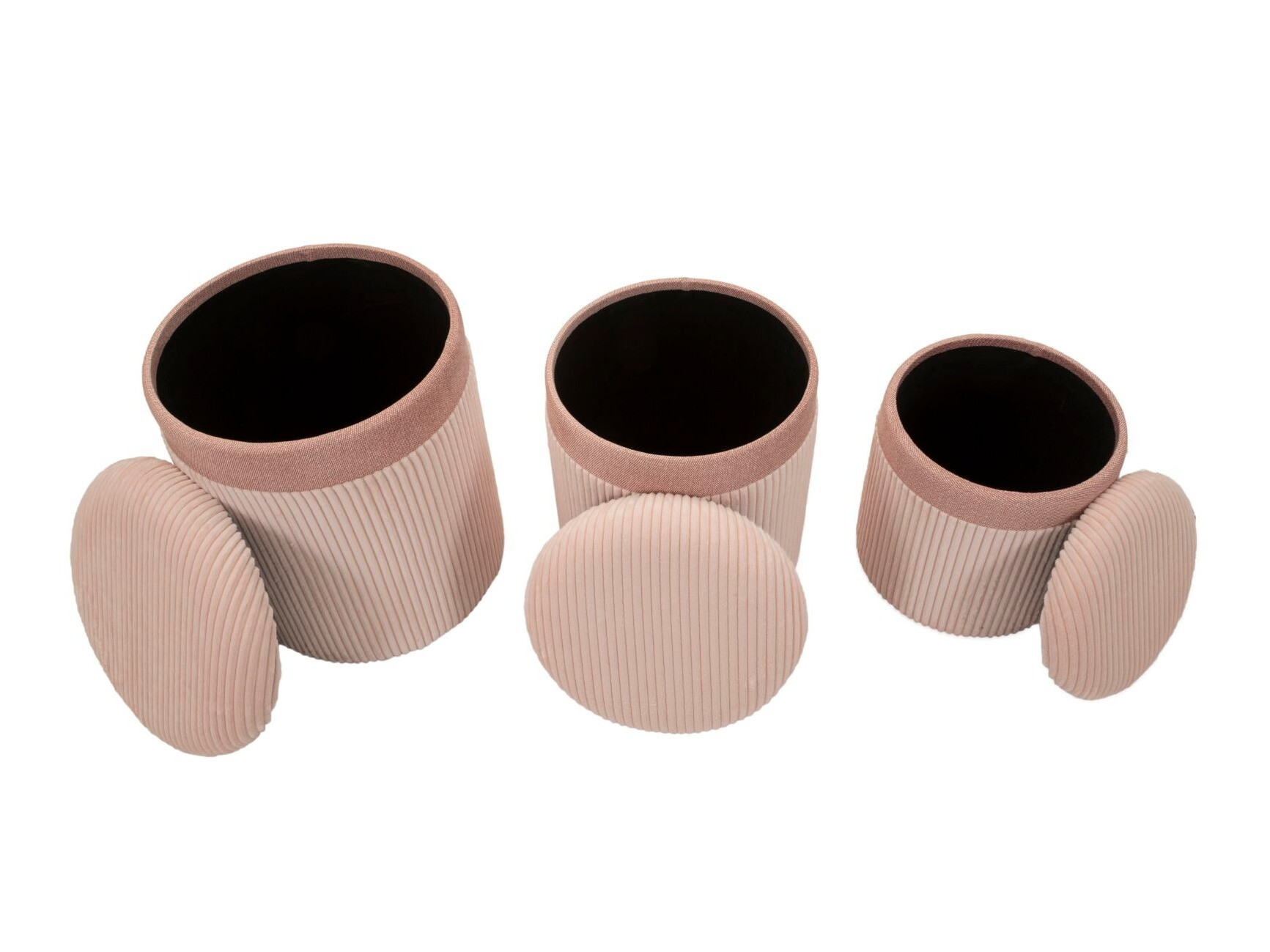 Set de tabureți tapițați Farmington 235 (Roze)
