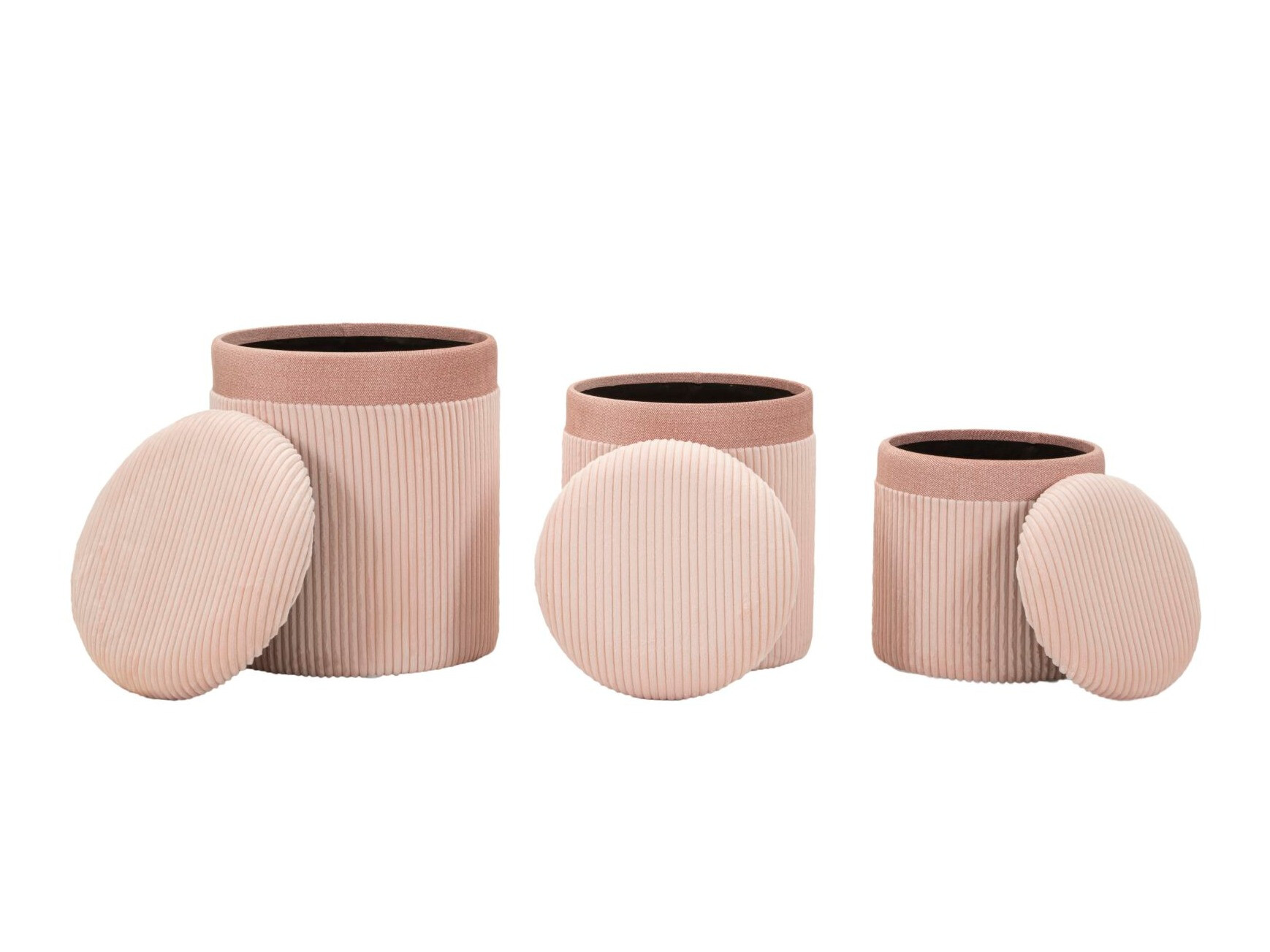 Set de tabureți tapițați Farmington 235 (Roze)