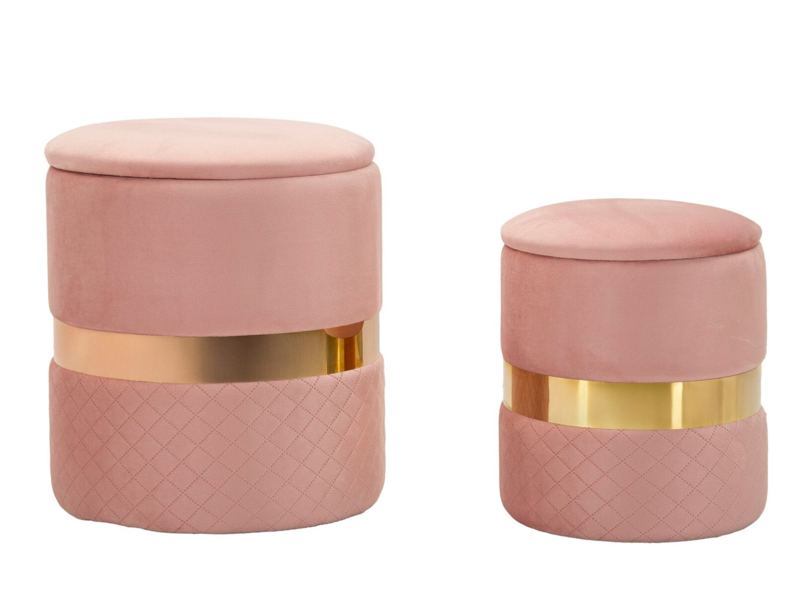 Set de tabureți tapițați Farmington 236 (Roze)
