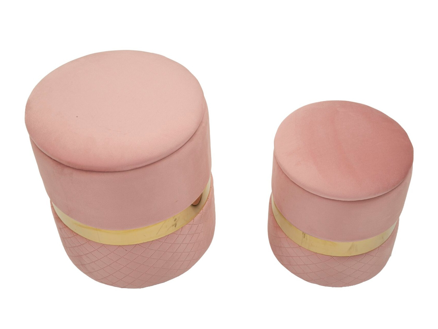 Set de tabureți tapițați Farmington 236 (Roze)