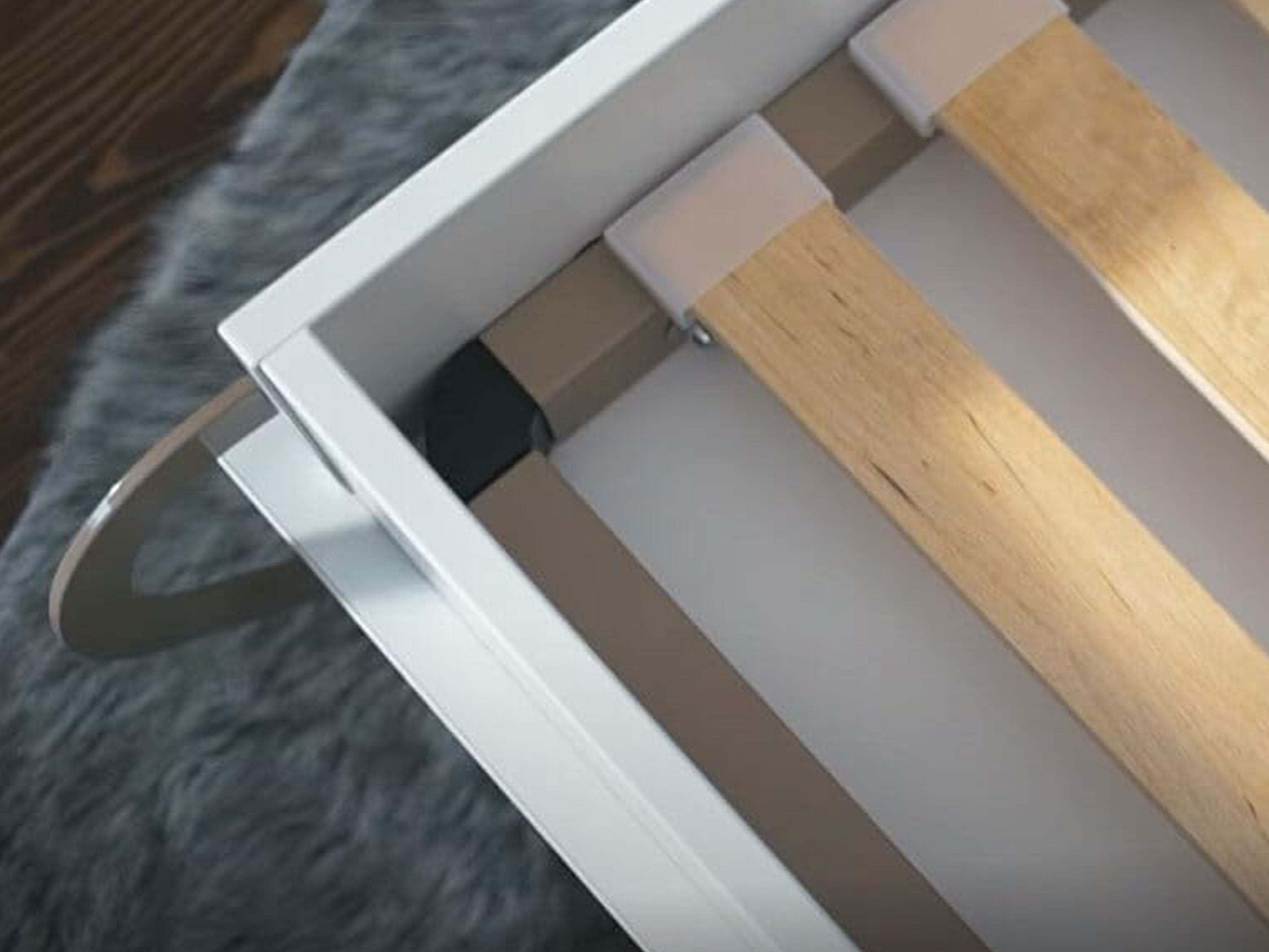 Pat rabatabil Concept Pro Lenart III (Alb + Alb lucios)