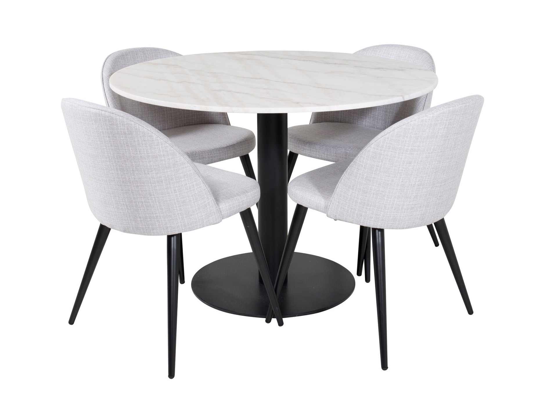 Set de mese Dallas 2572 (Negru + Gri deschis)