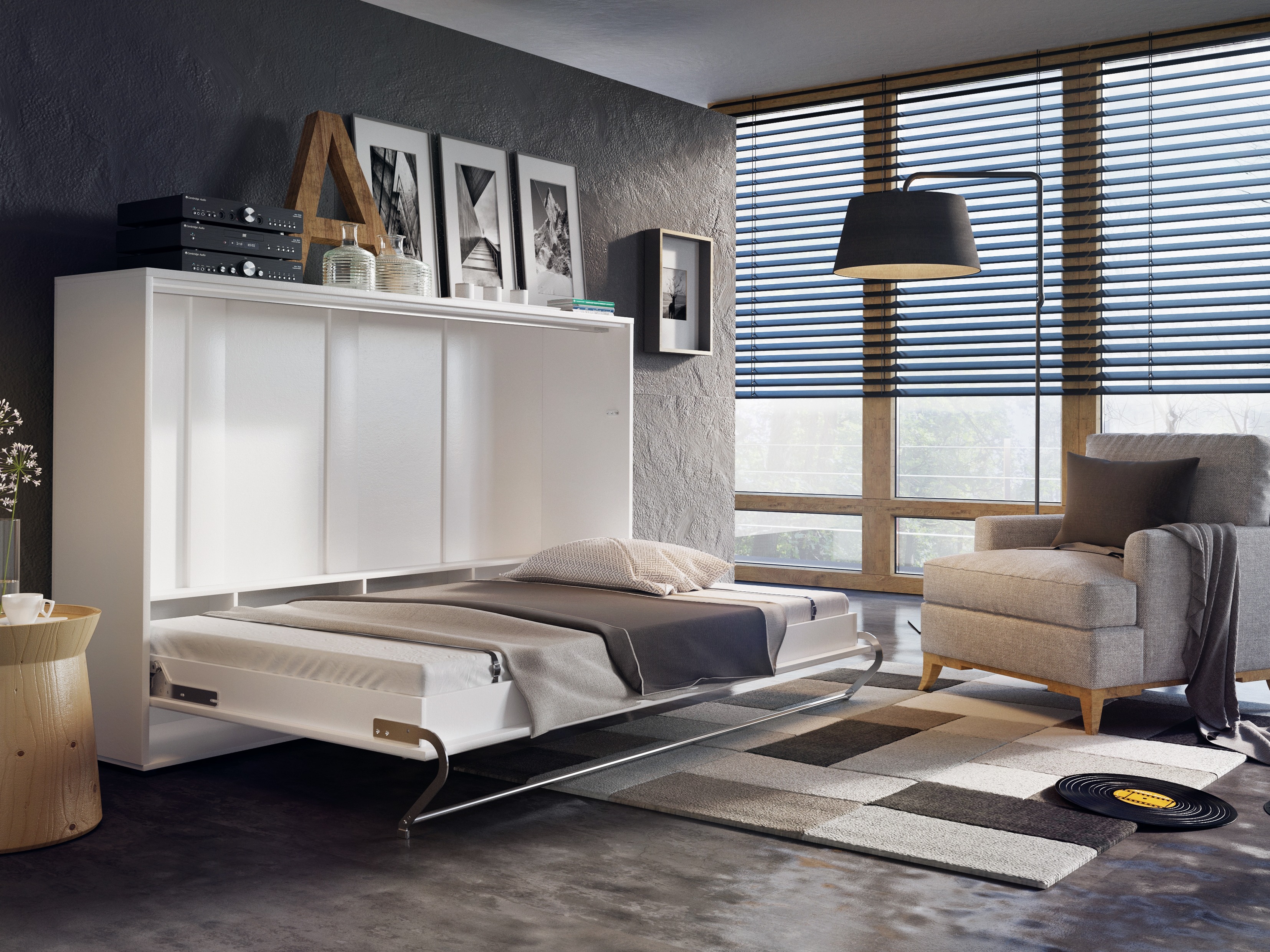 Pat rabatabil Concept Pro Lenart IV (Alb)