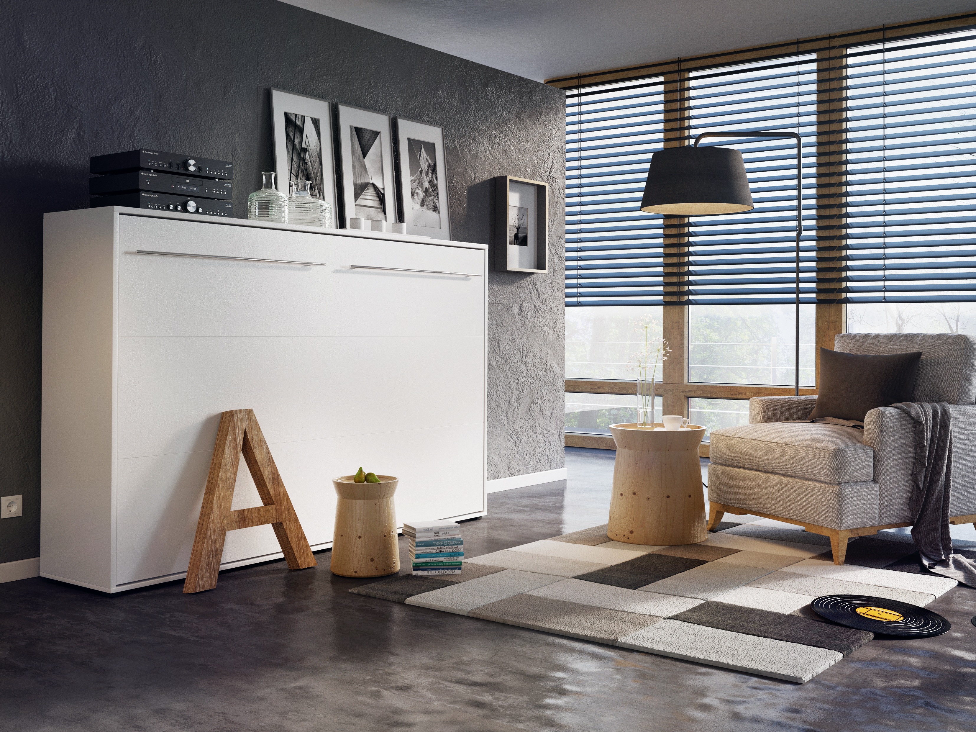 Pat rabatabil Concept Pro Lenart IV (Alb)