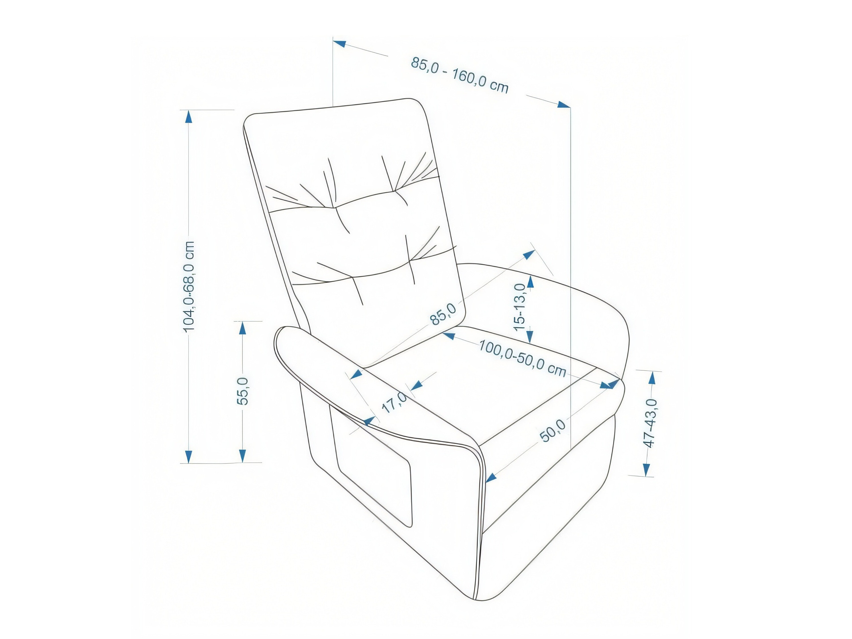 Fotoliu recliner Houston 2171 (Bej)