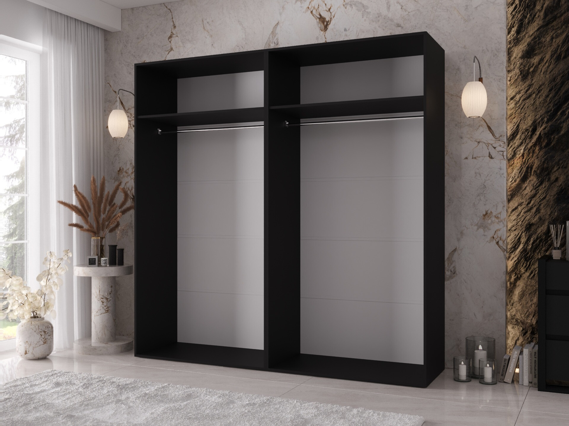 Dulap Hartford 636 (Negru)