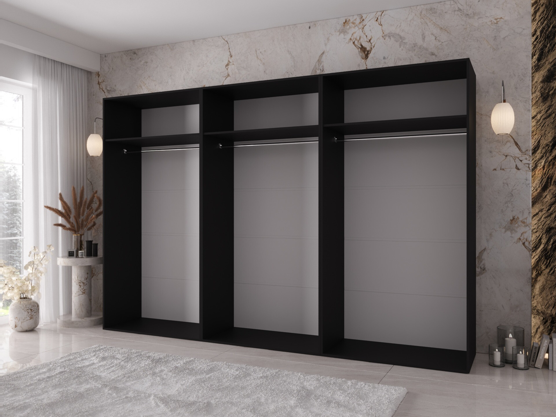 Dulap Hartford 638 (Negru)