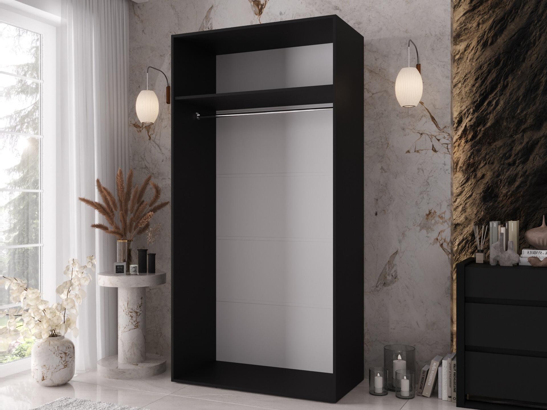 Dulap Hartford 639 (Negru)
