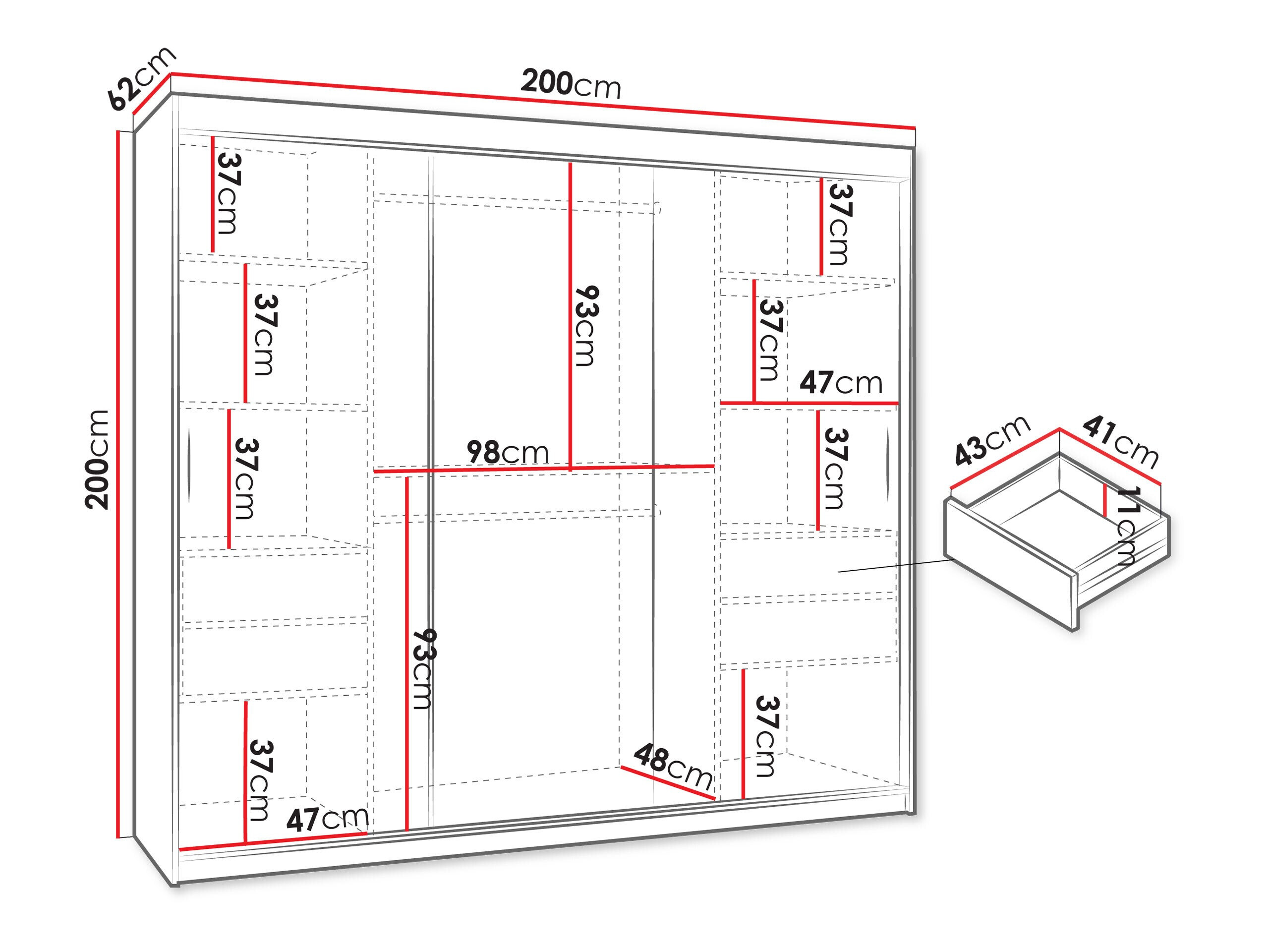 Dulap Hartford 507 (Stejar artizan)