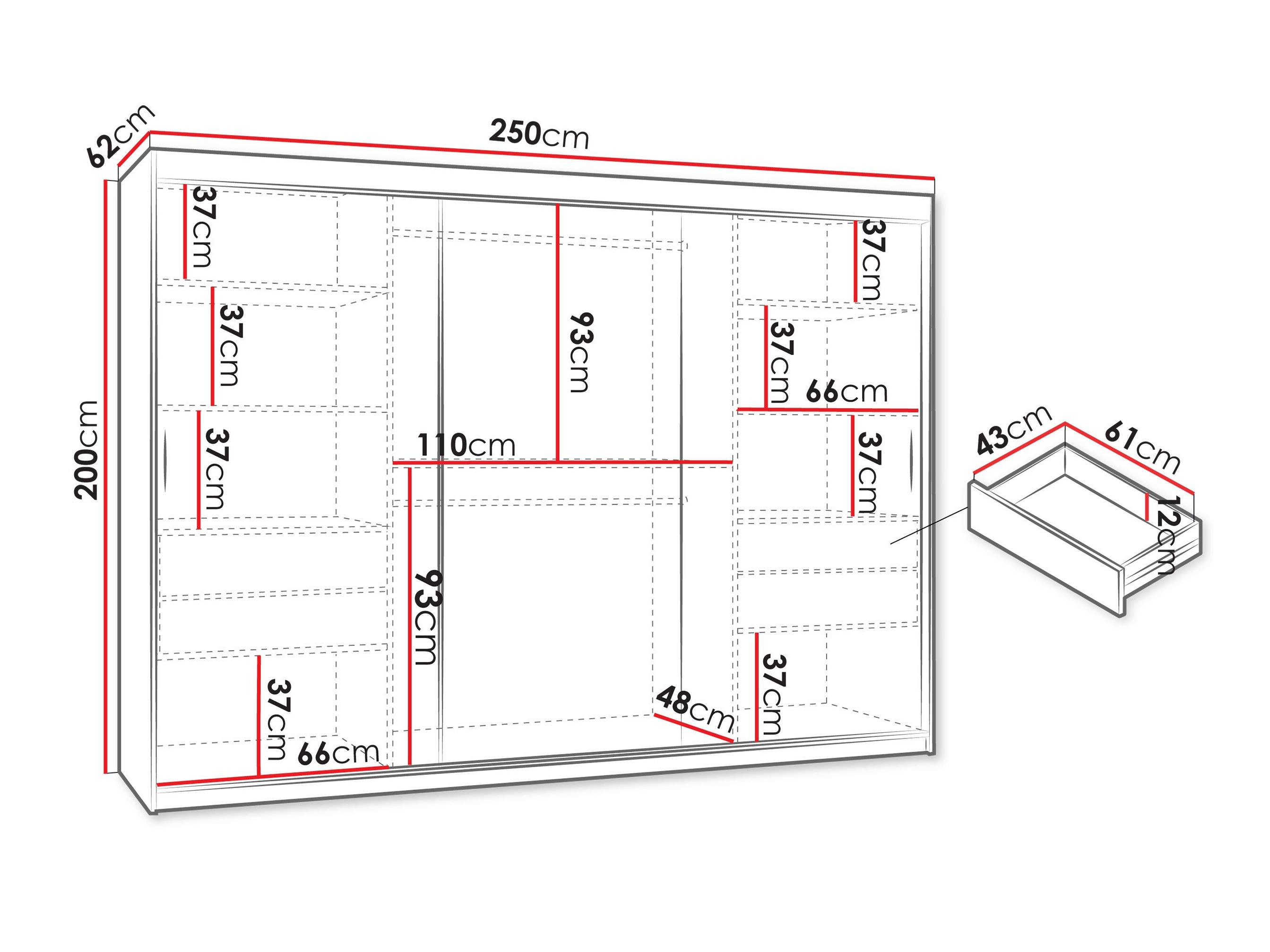 Dulap Hartford 508 (Stejar artizan)