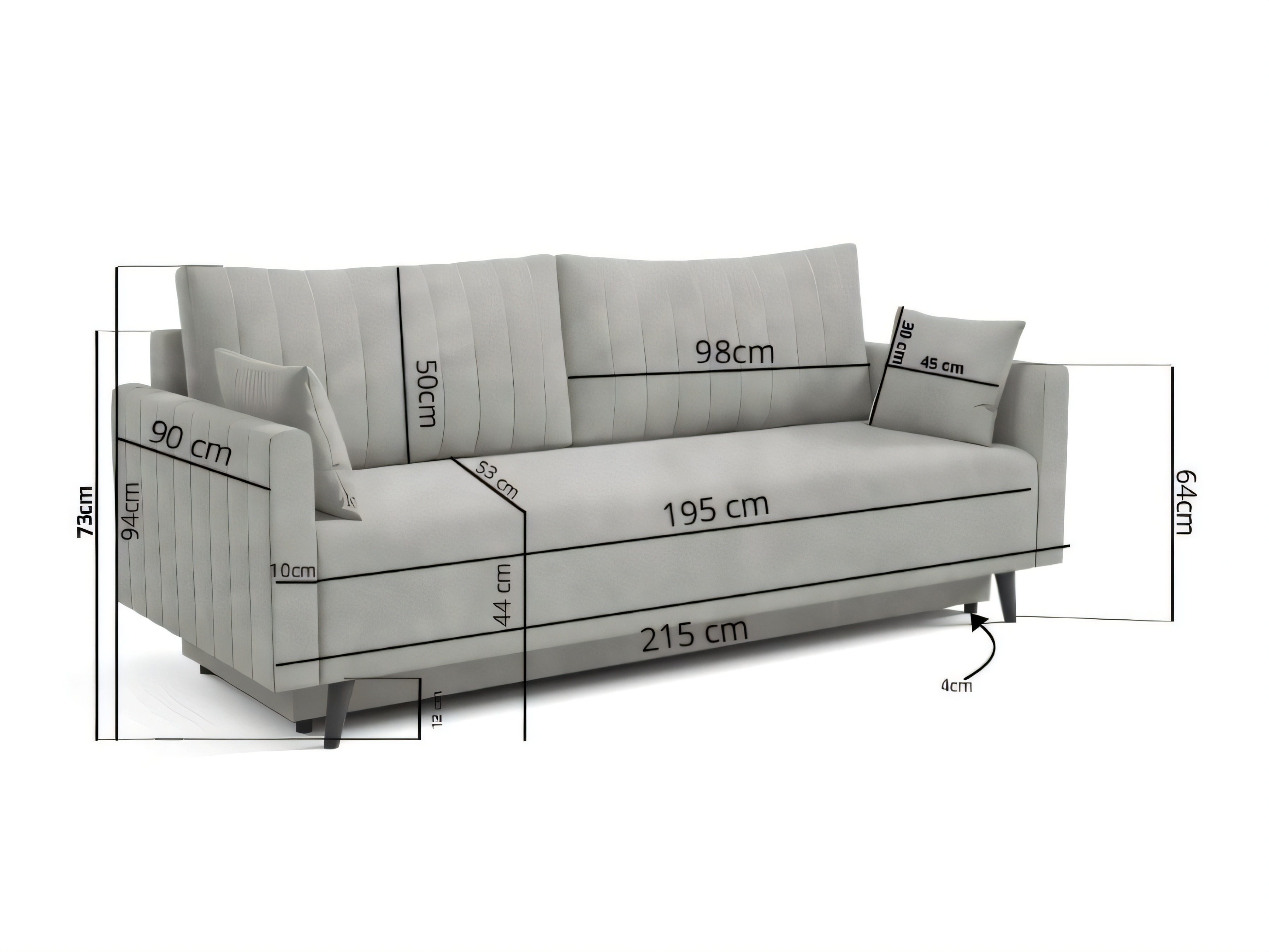 Canapea extensibilă Orlando 233 (Sereno 684)