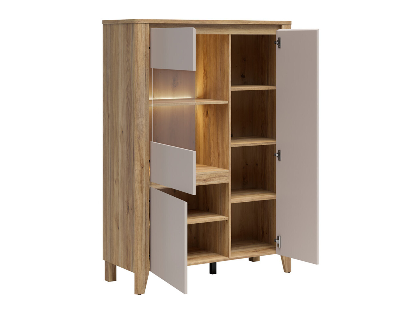 Set de living Talduno 108 (Stejar deschis + Cașmir)