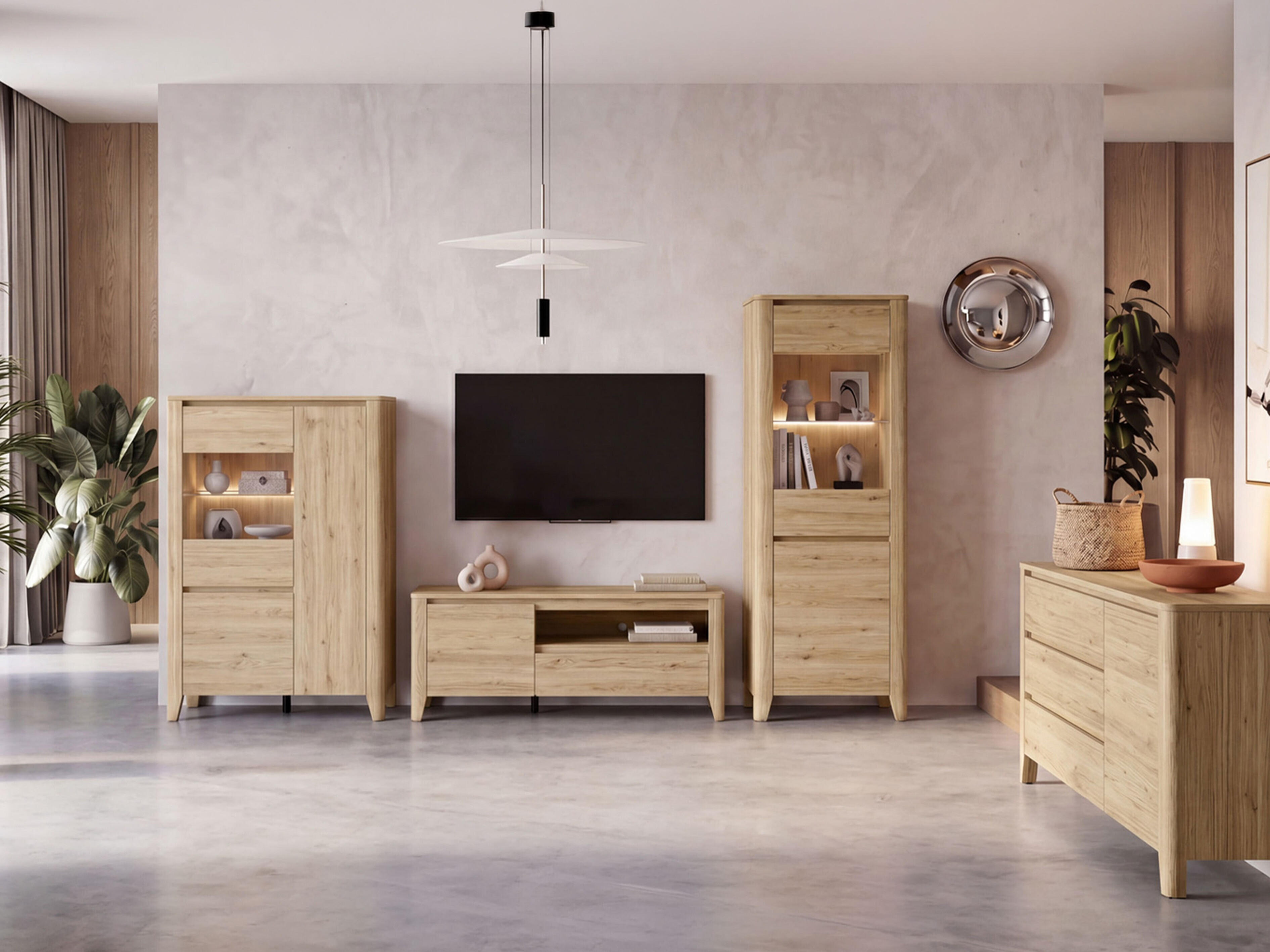 Set de living Talduno 108 (Stejar deschis)
