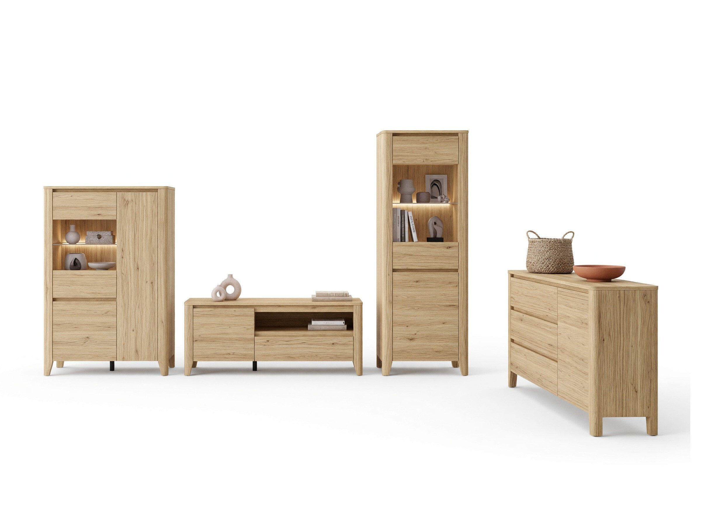 Set de living Talduno 108 (Stejar deschis)
