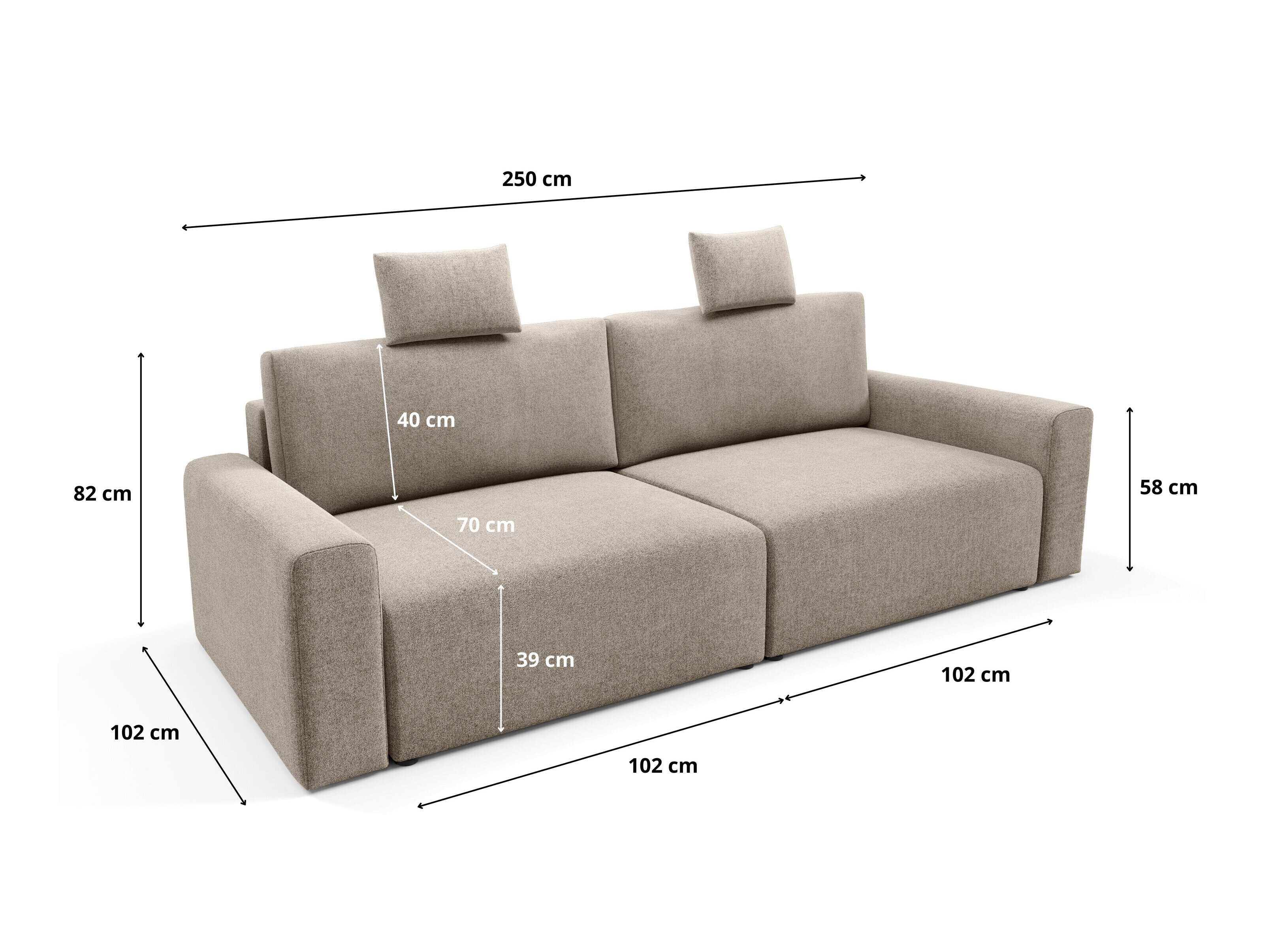 Canapea extensibilă Franklin 224 (Sicuro 50)