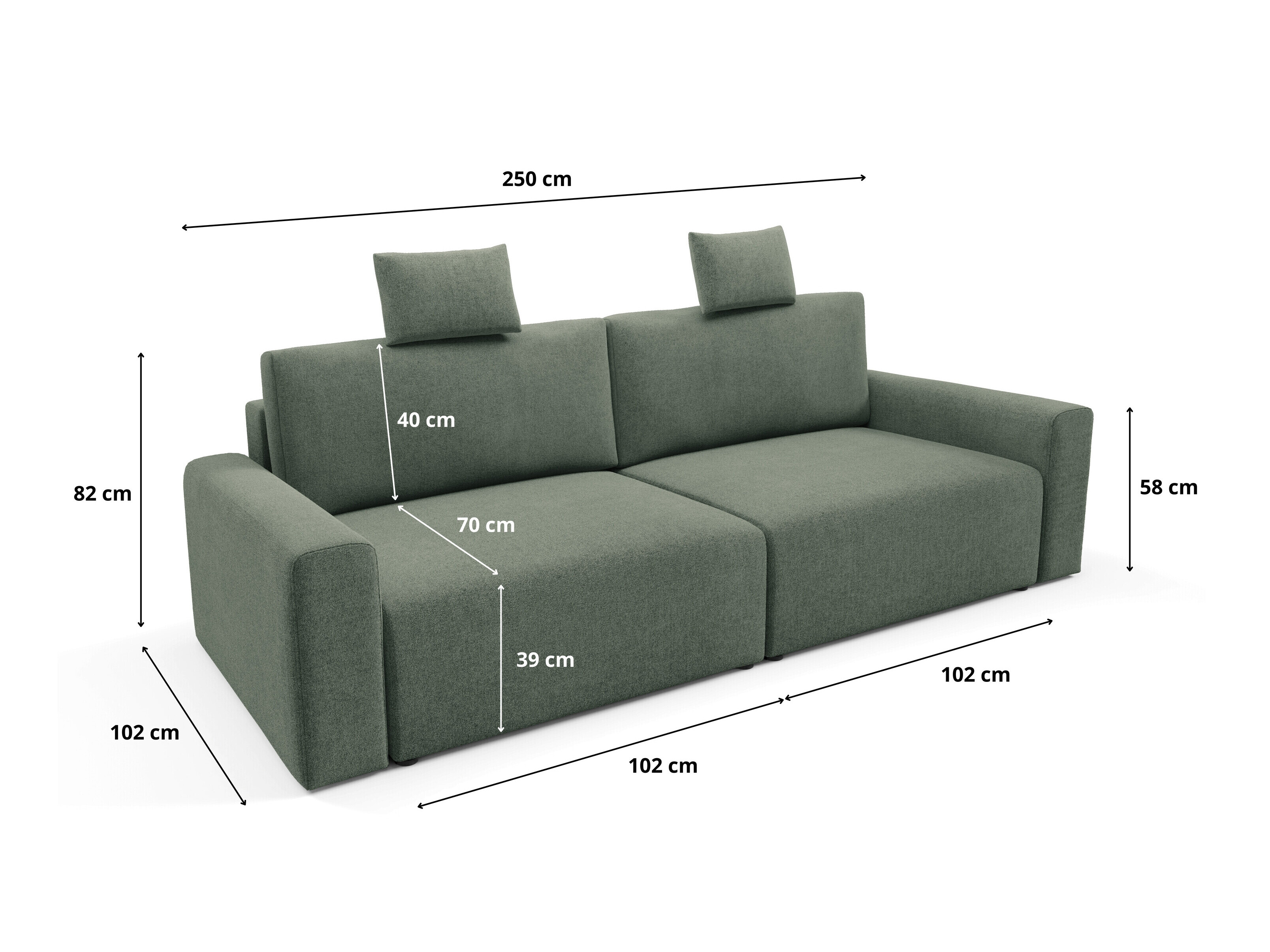 Canapea extensibilă Franklin 224 (Sicuro 5)