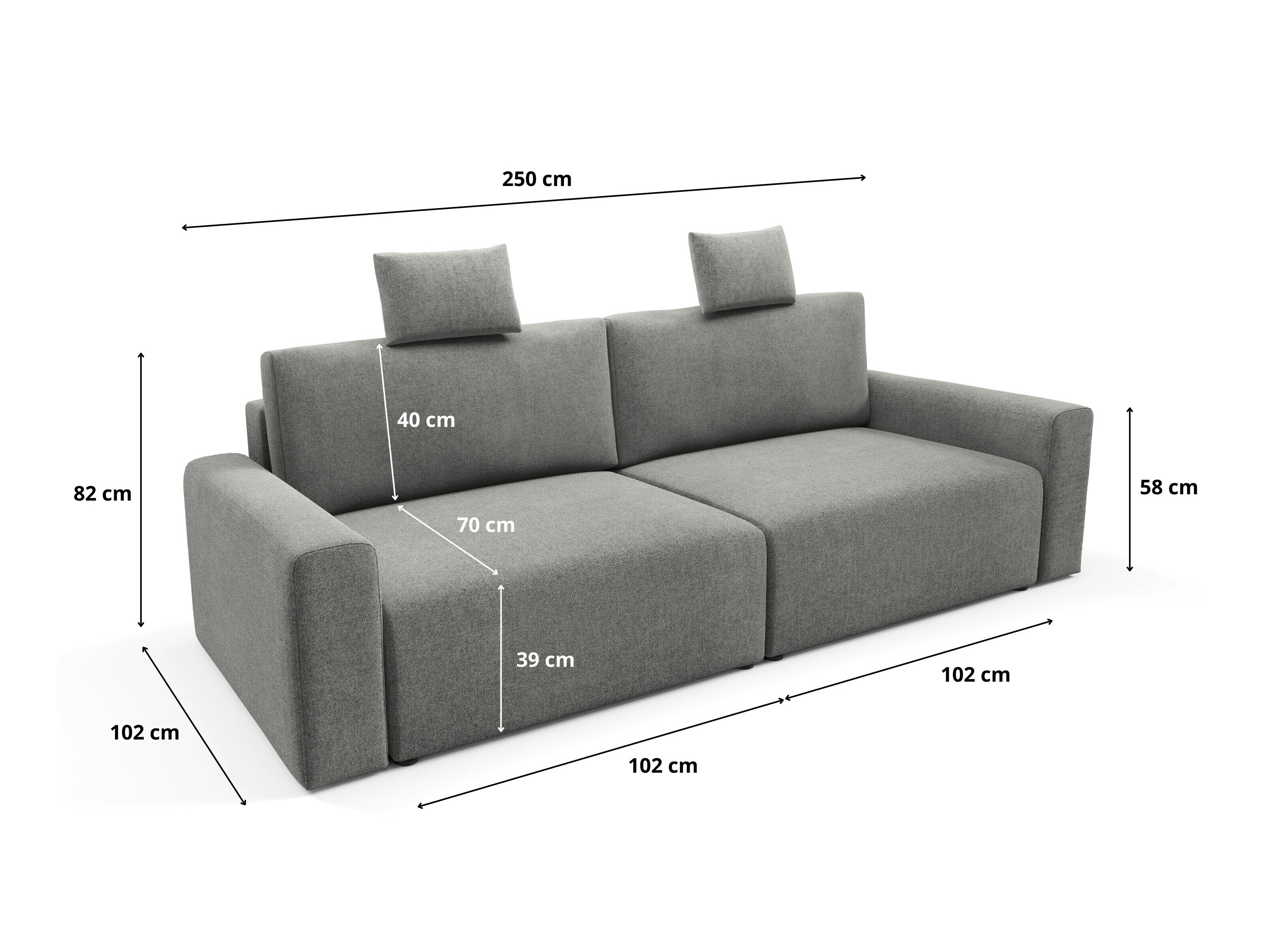 Canapea extensibilă Franklin 224 (Sicuro 70)