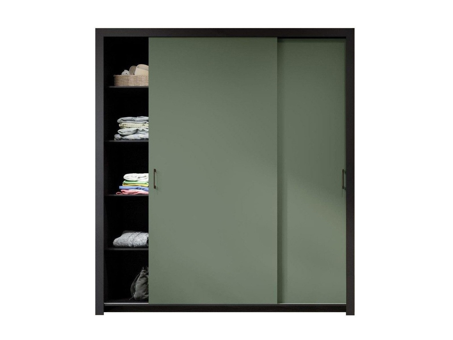 Dulap Murrieta 192 (Negru + Verde)