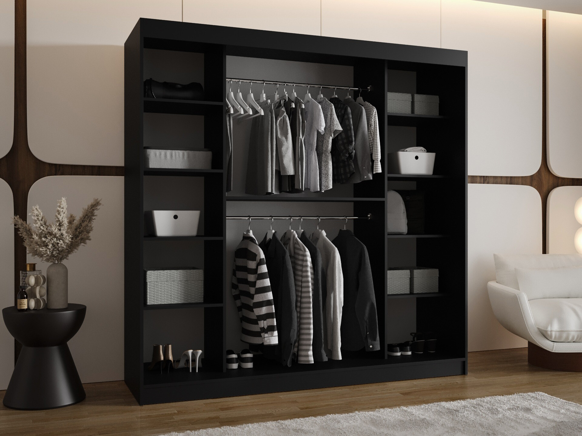 Dulap Hartford 499 (Negru)