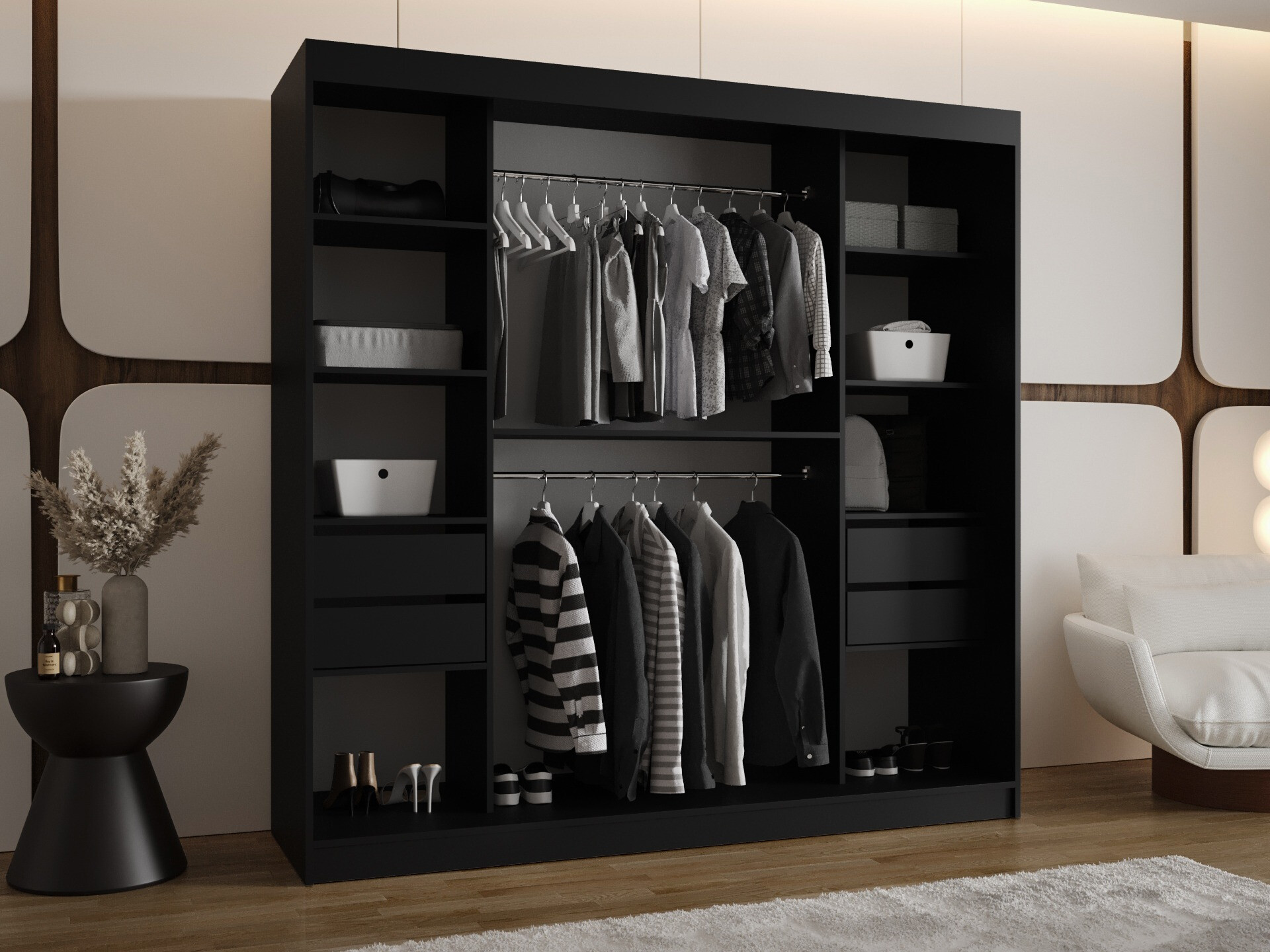 Dulap Hartford 499 (Negru)