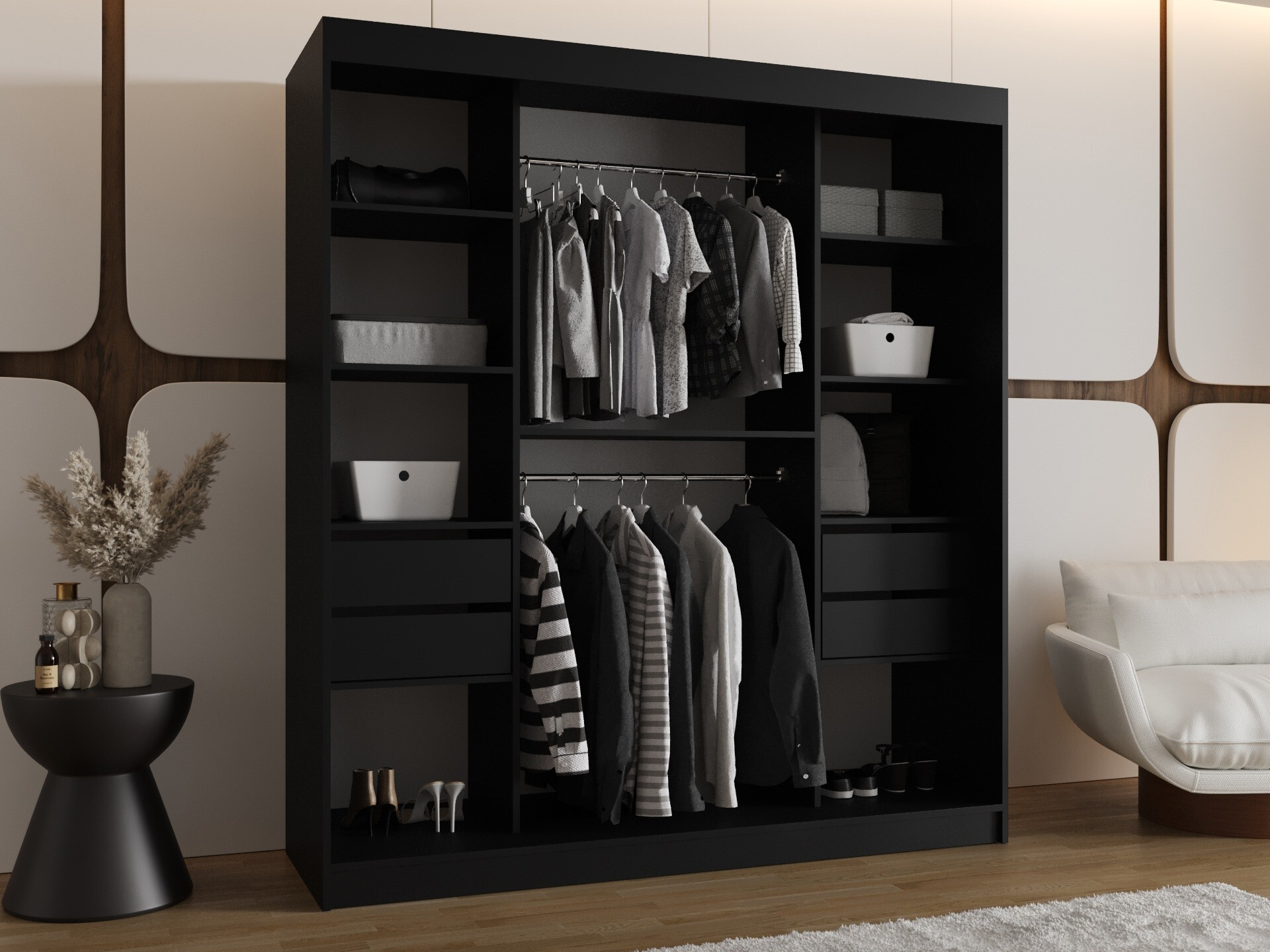 Dulap Hartford 500 (Negru)