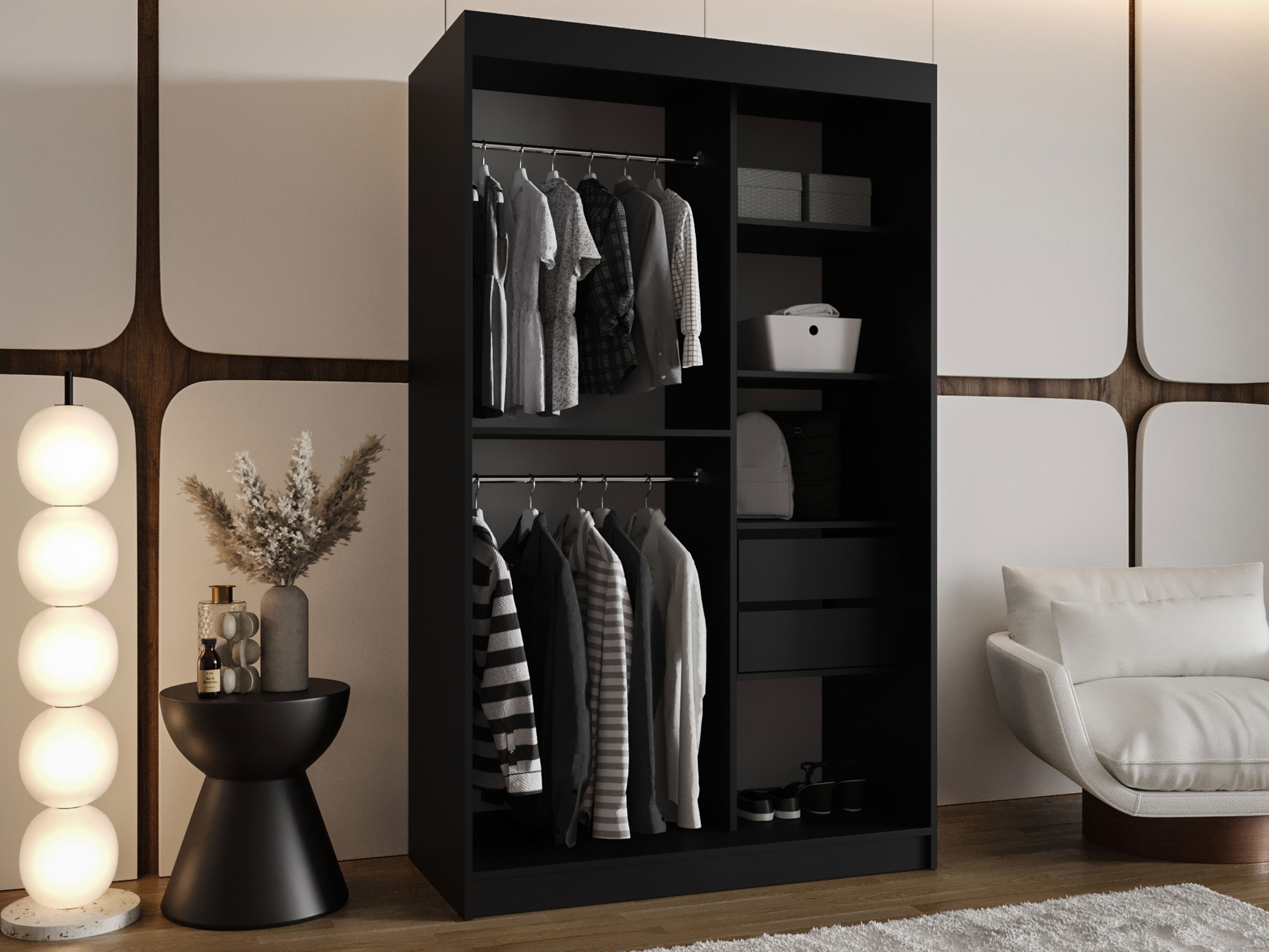 Dulap Hartford 501 (Negru)