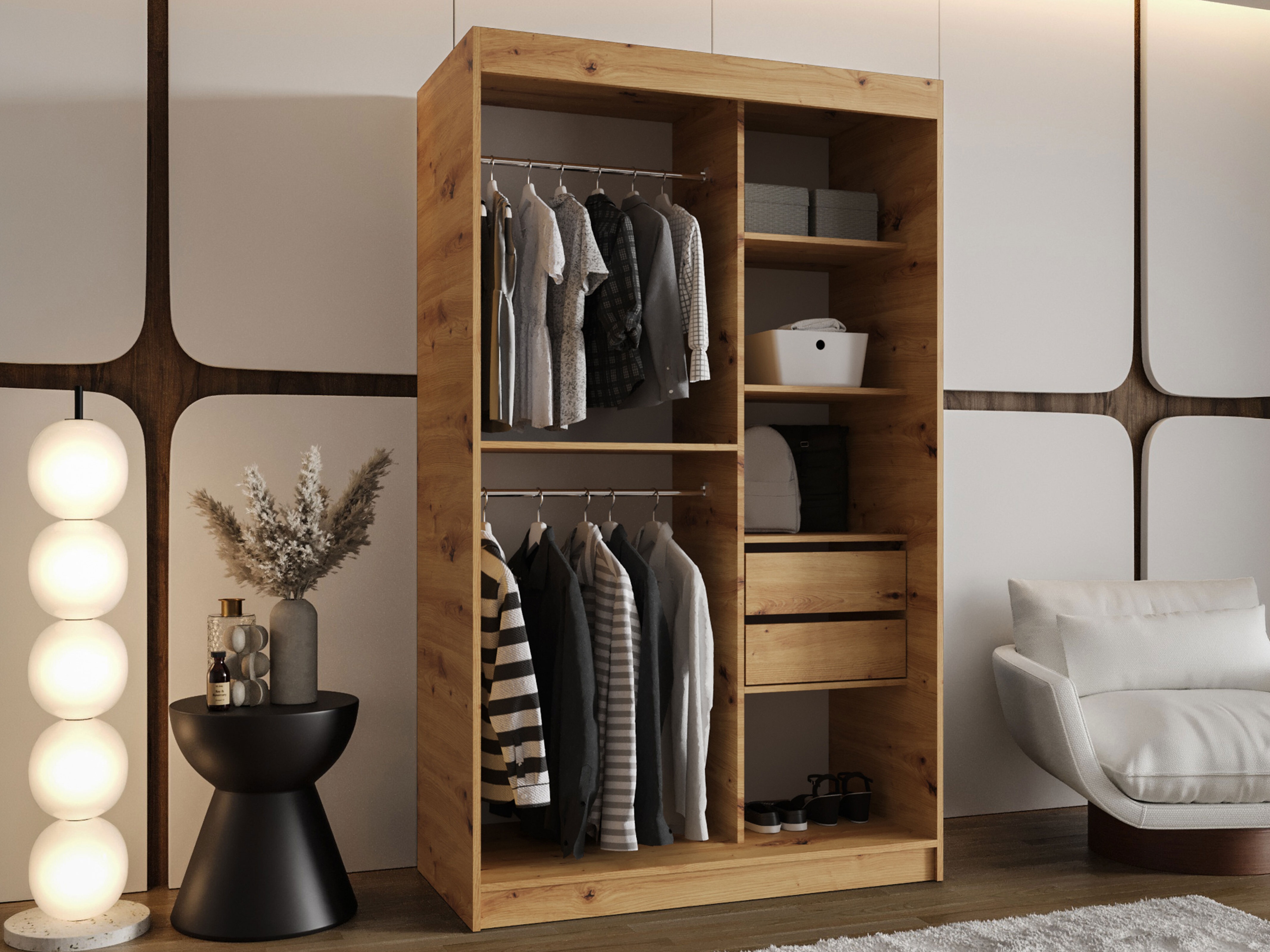 Dulap Hartford 501 (Stejar artizan)