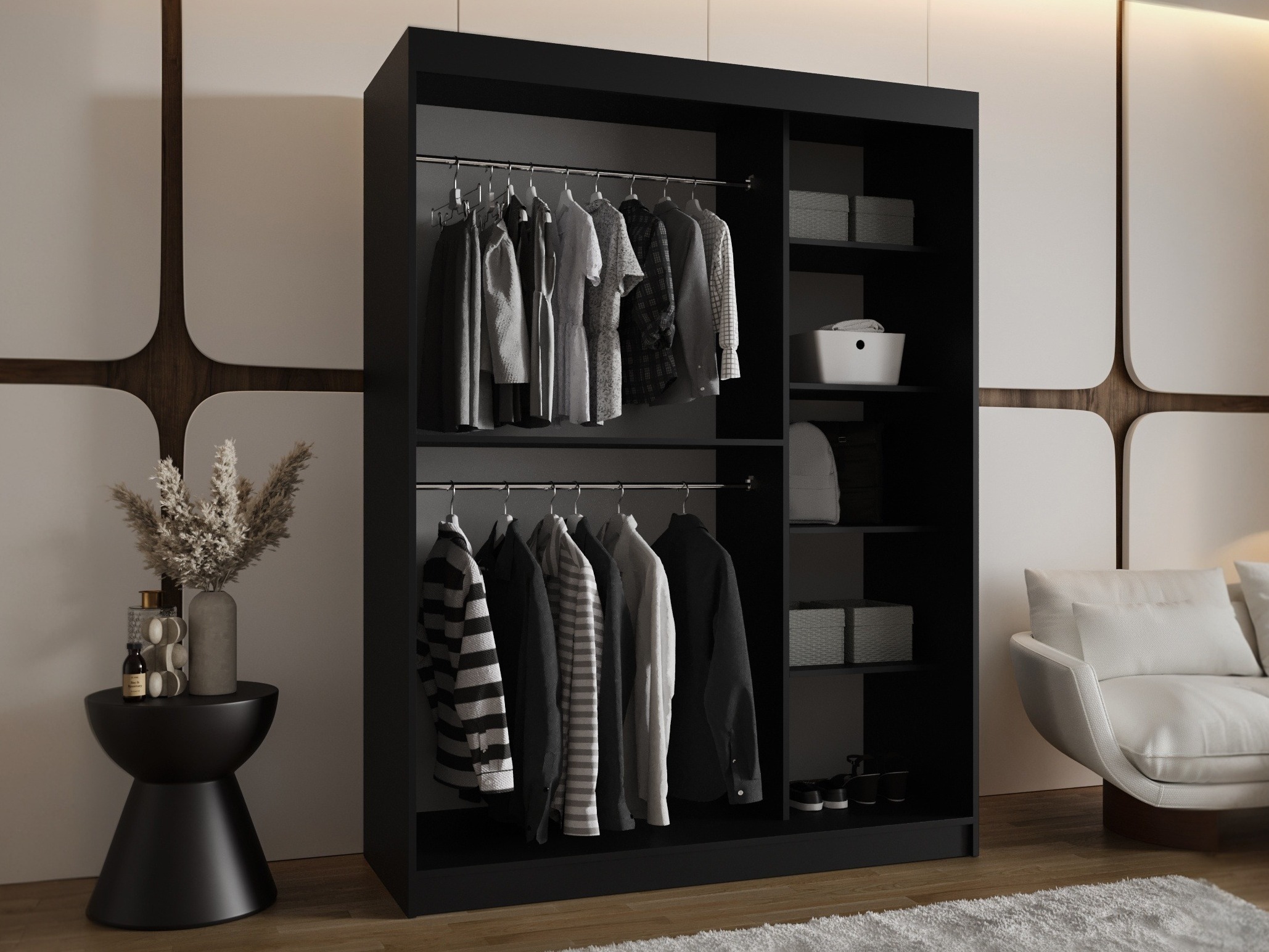 Dulap Hartford 503 (Negru)