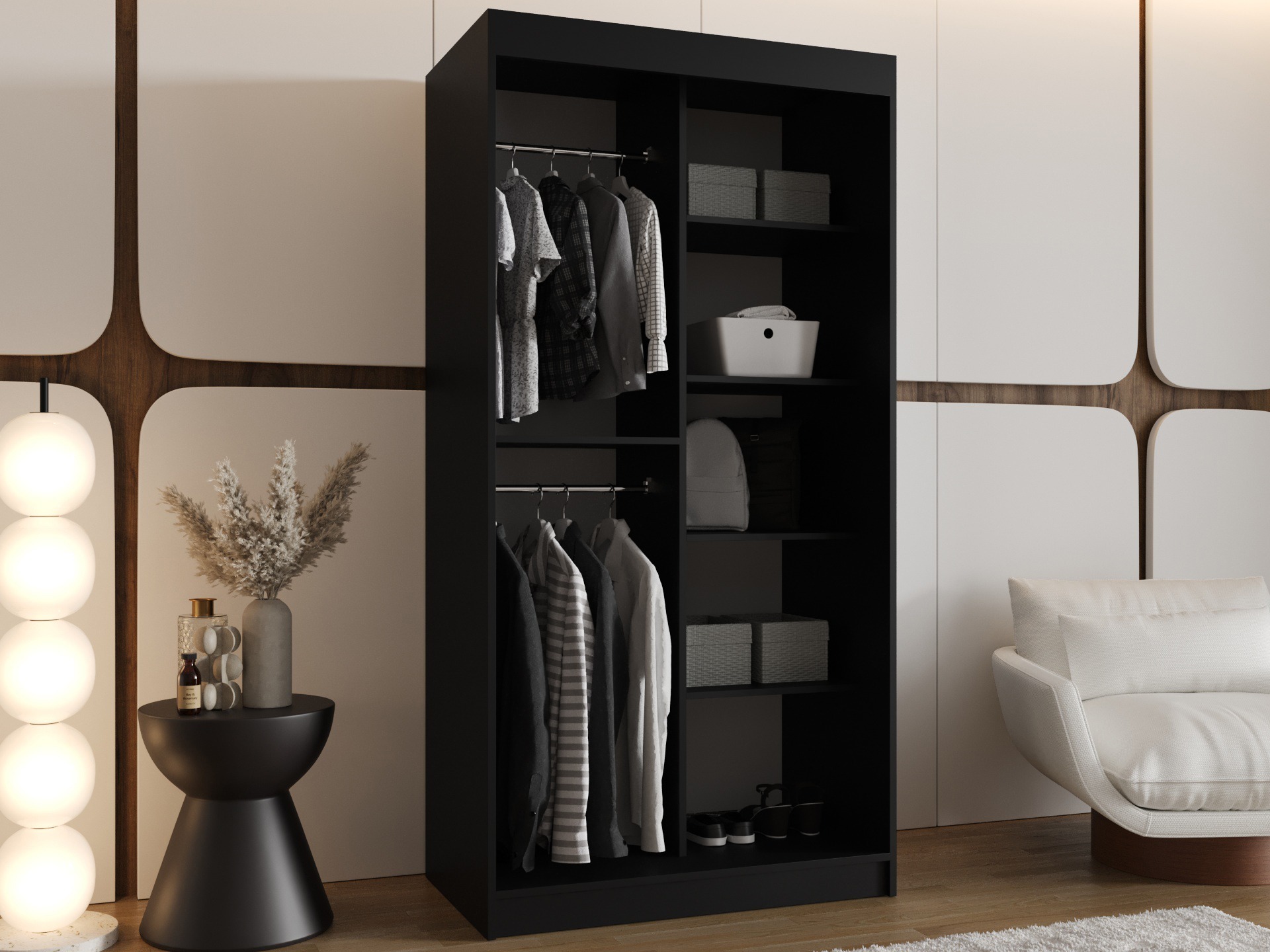 Dulap Hartford 505 (Negru)
