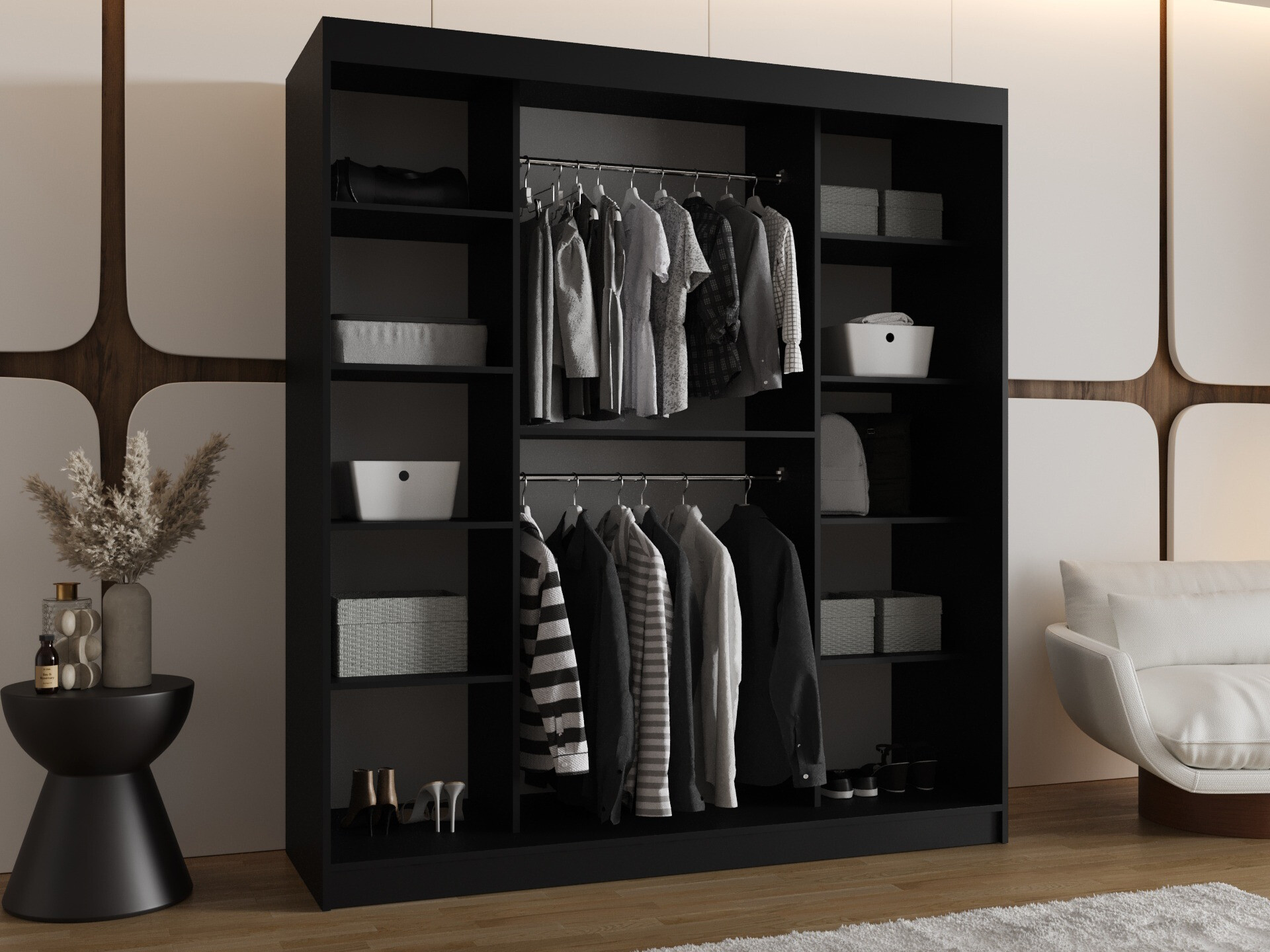 Dulap Hartford 506 (Negru)