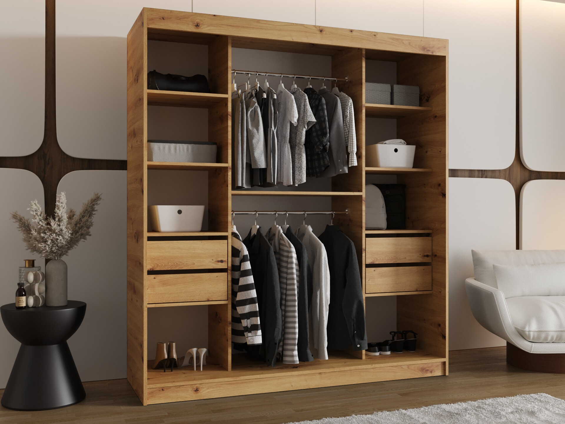 Dulap Hartford 506 (Stejar artizan)