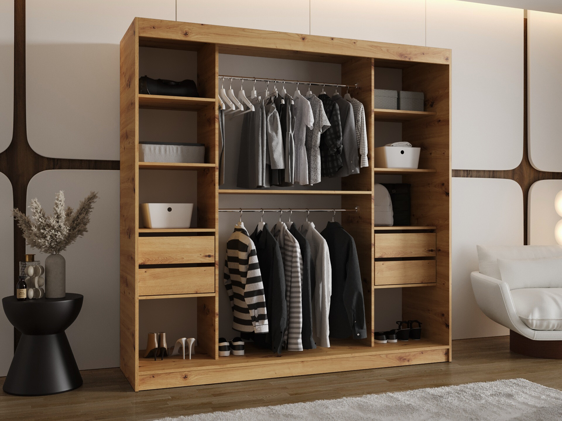 Dulap Hartford 507 (Stejar artizan)