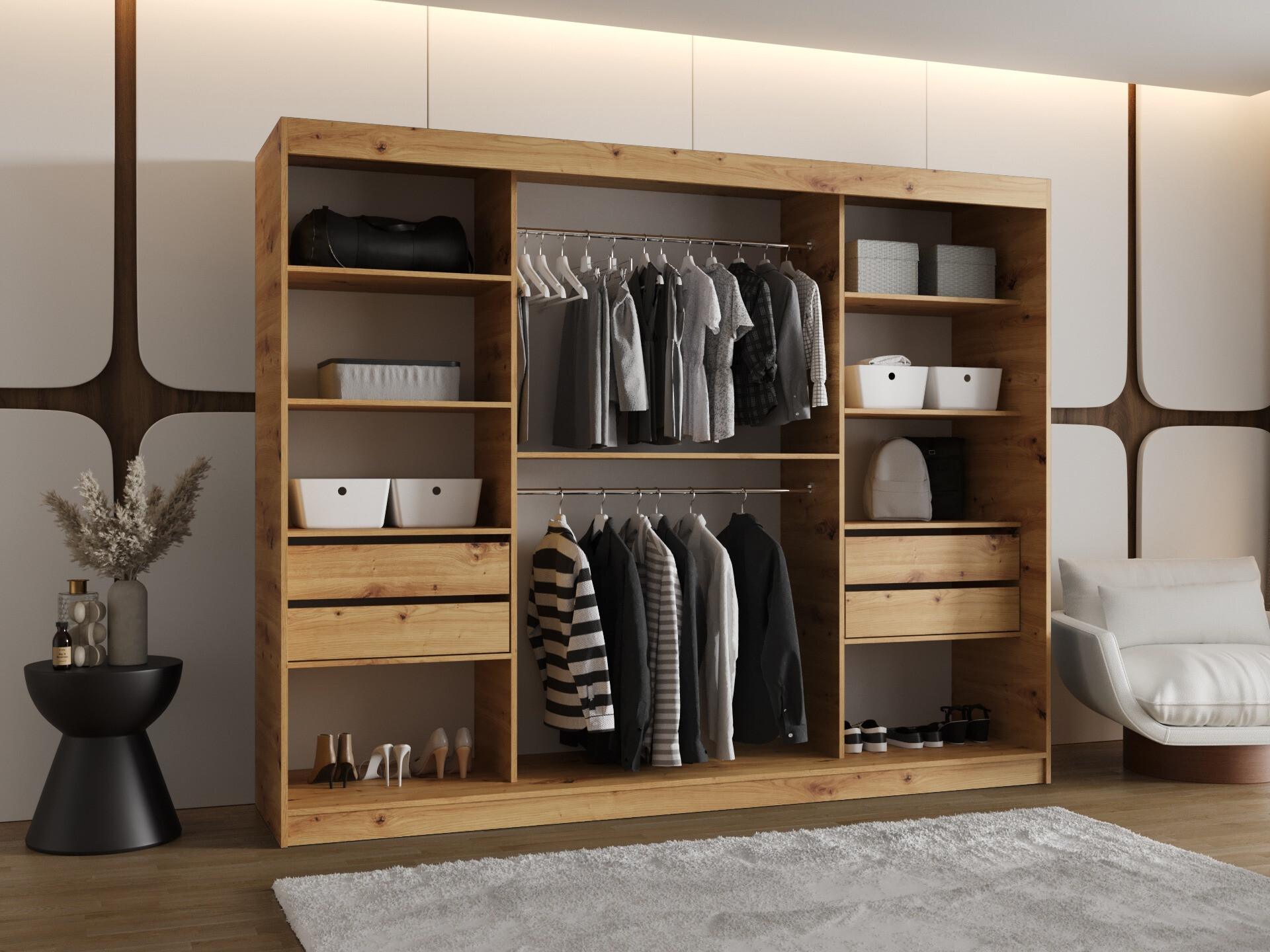 Dulap Hartford 508 (Stejar artizan)