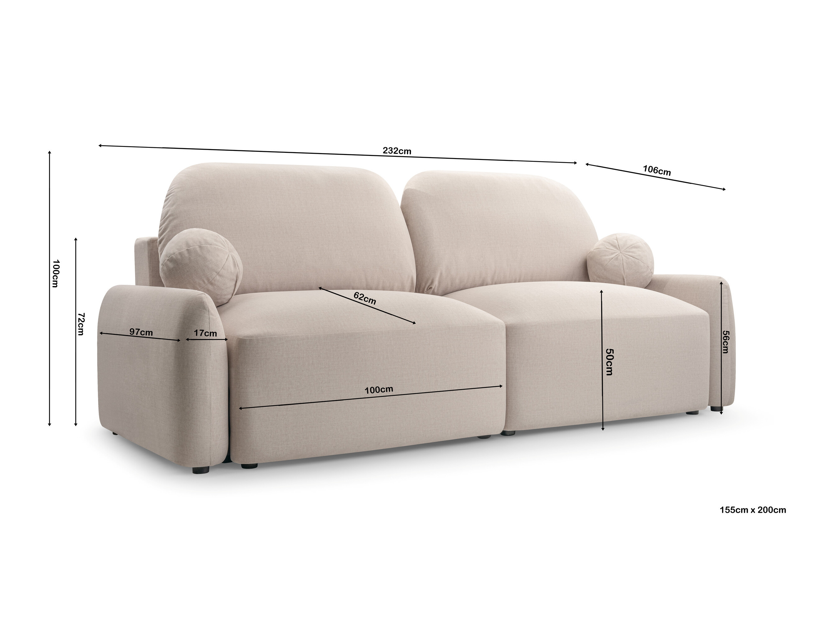 Canapea extensibilă Lufkin 153 (Quelle 83)