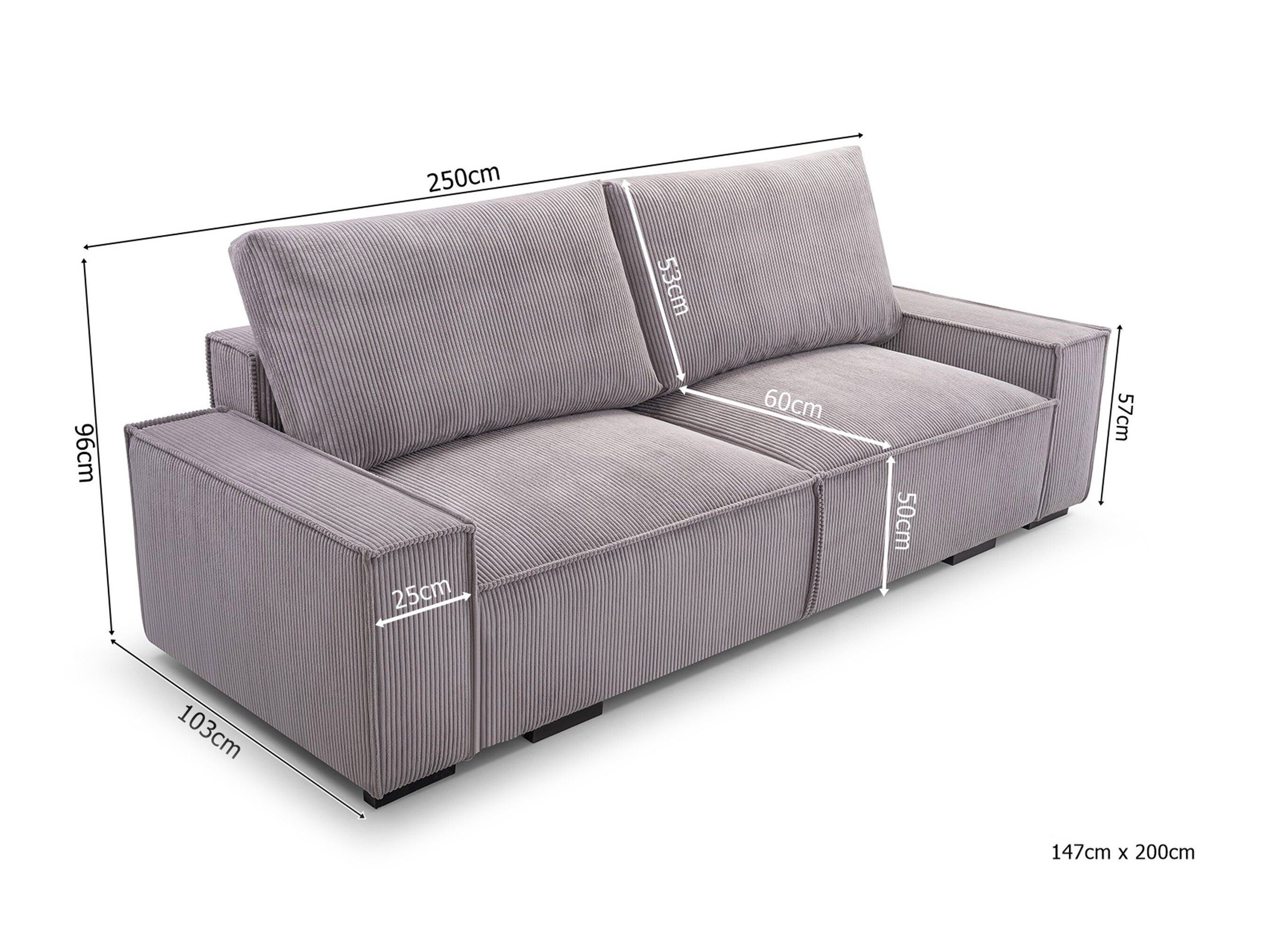 Canapea extensibilă Lufkin 156 (Lincoln 86)