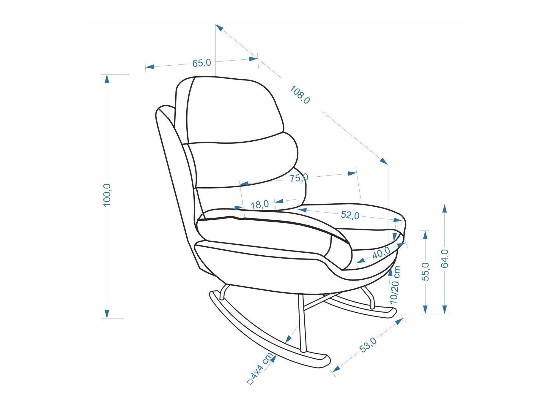 Scaun balansoar Houston 2187 (Cremona 96)