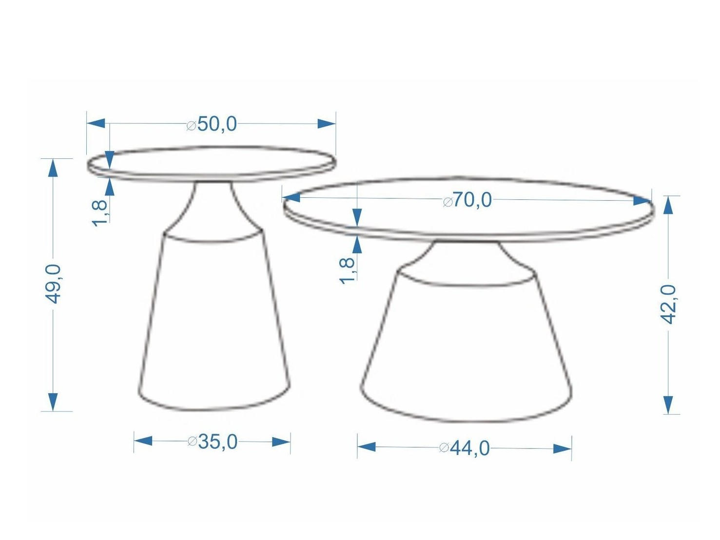 Set de măsuțe de cafea Houston 2195