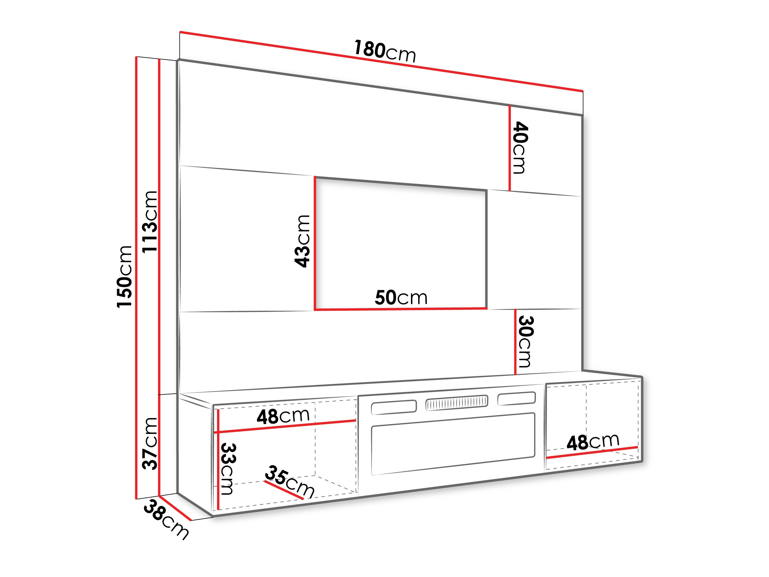Set de living Comfivo Salix VII (Alb + Marmură albă)