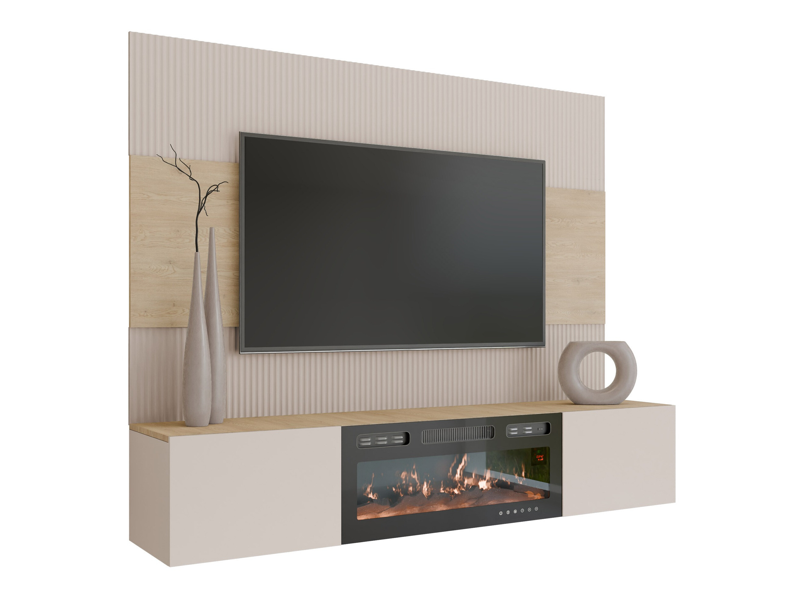 Set de living Comfivo Salix VII (Bej + Stejar Cremona)