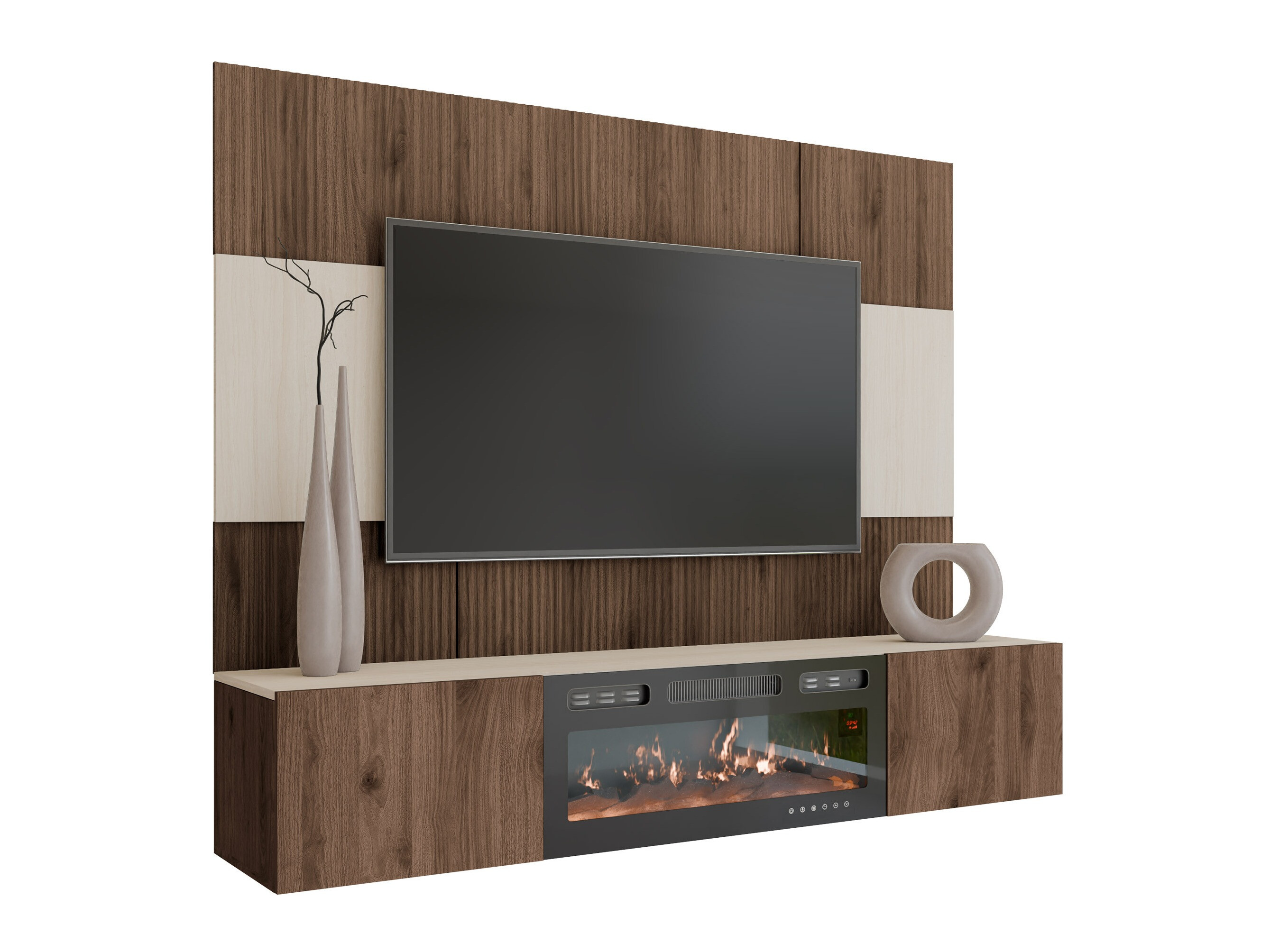 Set de living Comfivo Salix VII (Nuc + Deschis Travertine)