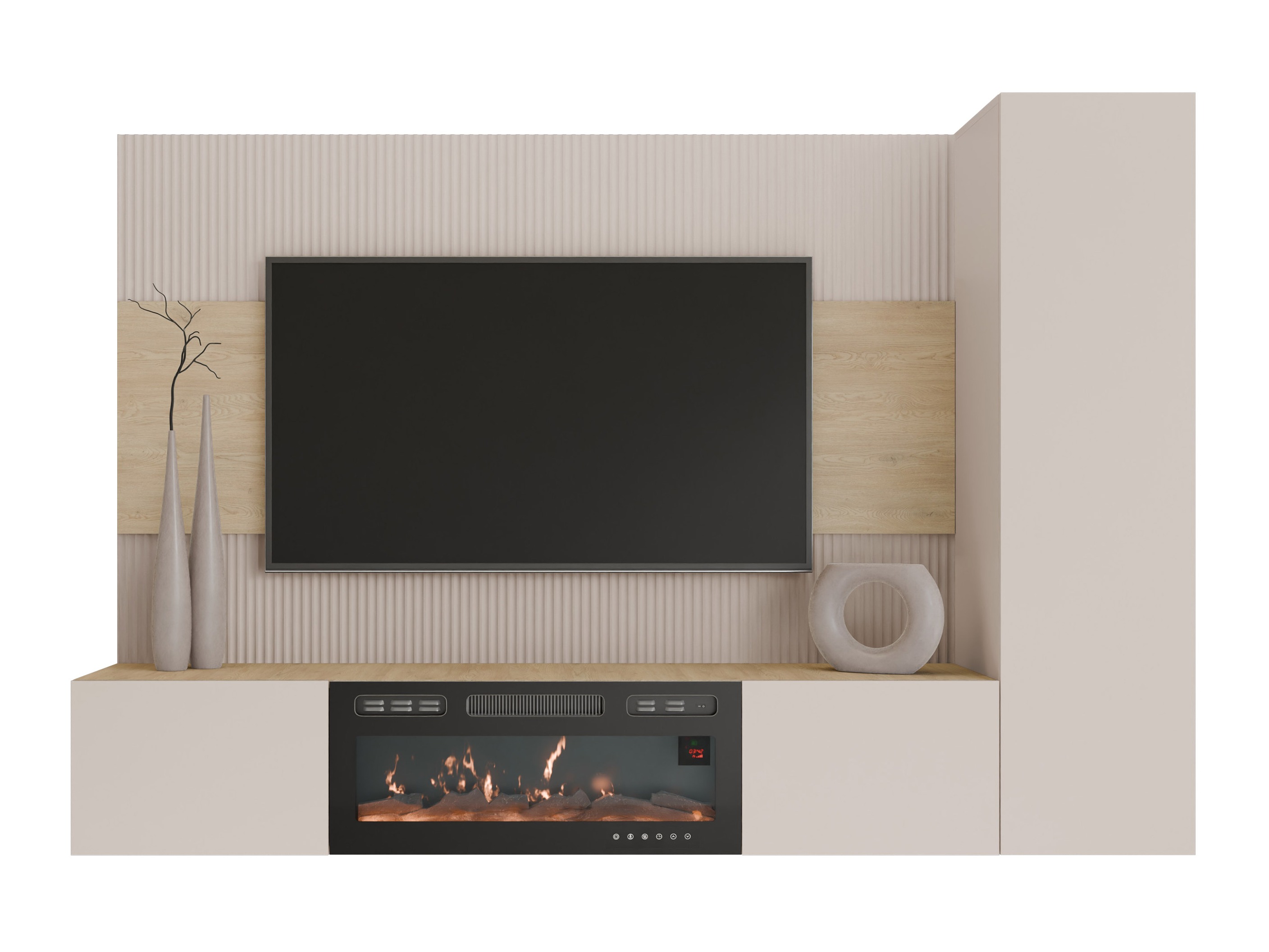Set de living Comfivo Salix IX (Bej + Stejar Cremona)