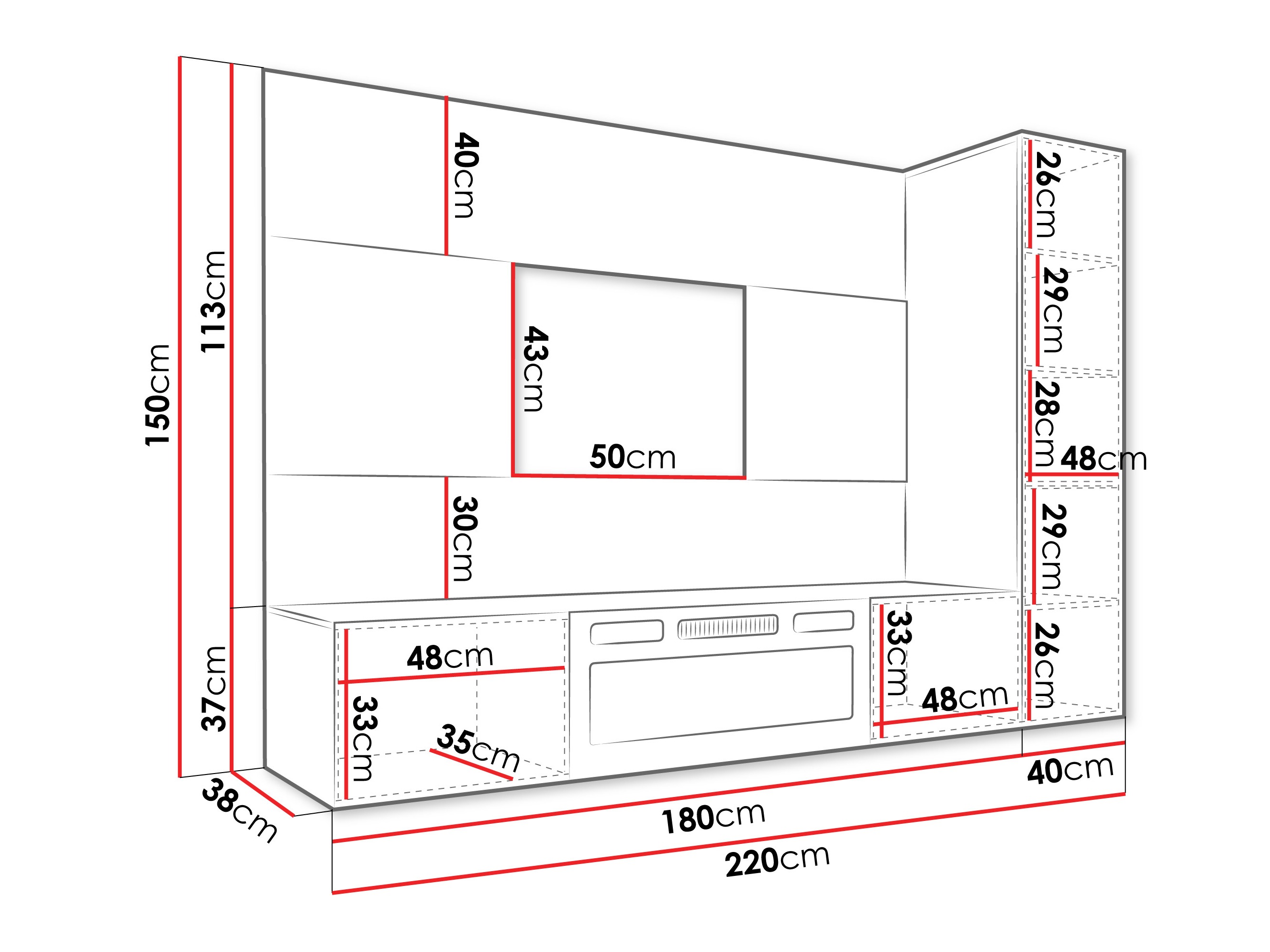Set de living Comfivo Salix IX (Bej + Stejar Cremona)