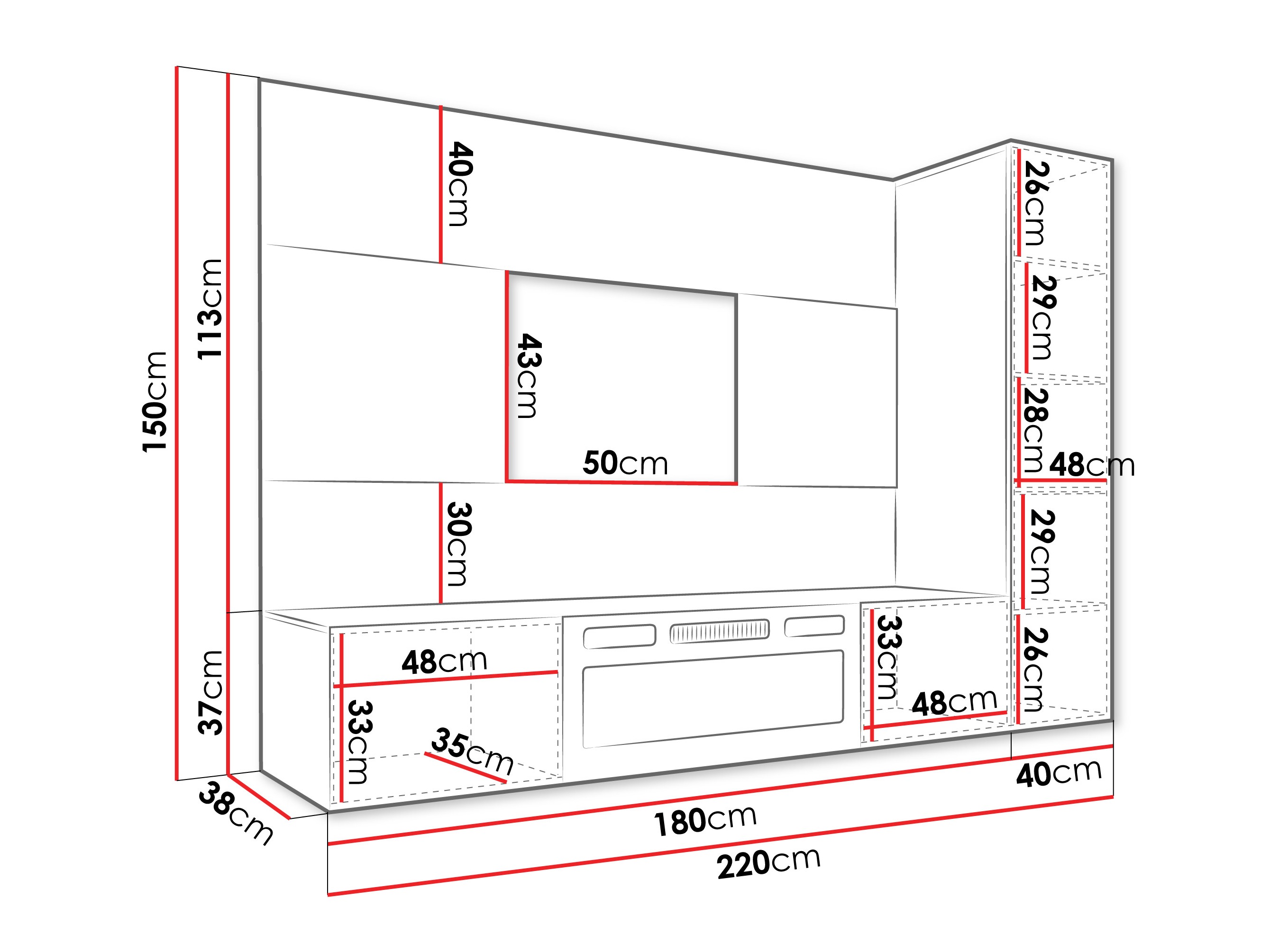 Set de living Comfivo Salix IX (Nuc + Deschis Travertine)